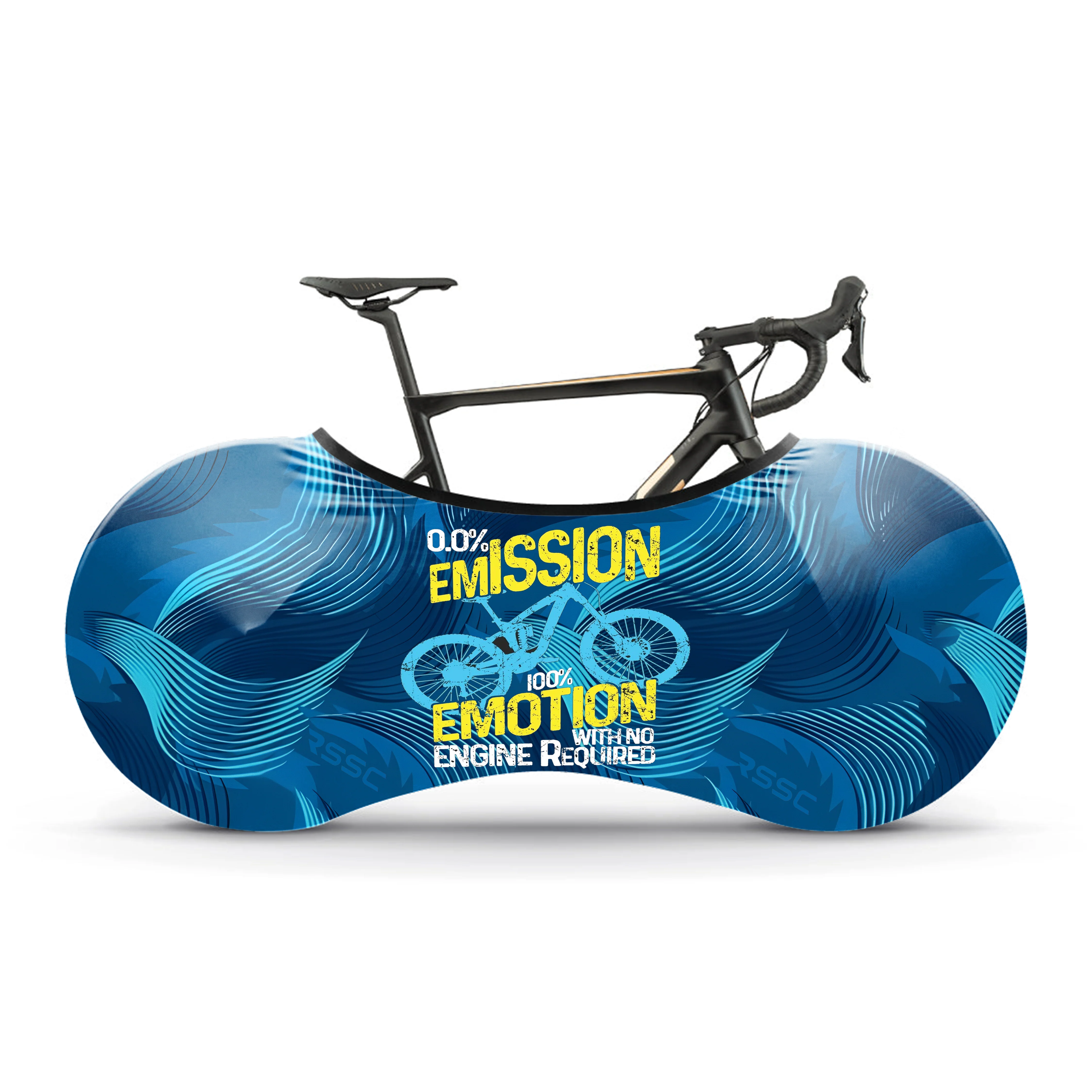 0.0% Emission 100% Emotio Bicycle Wheels Cover