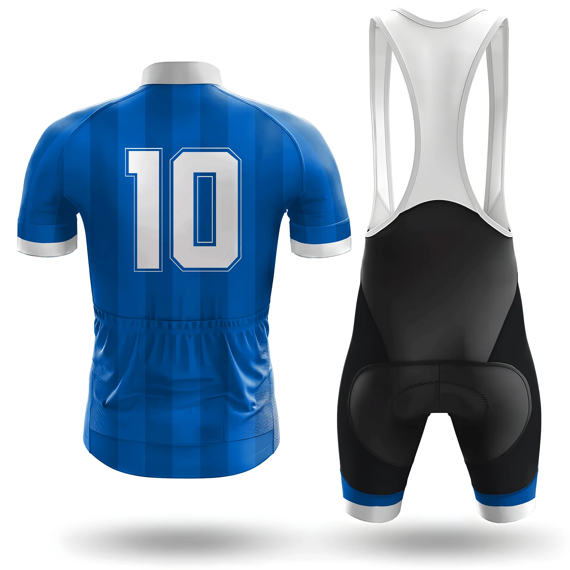 1986 Argentina away Men's Short Sleeve Cycling Kit - Image 2