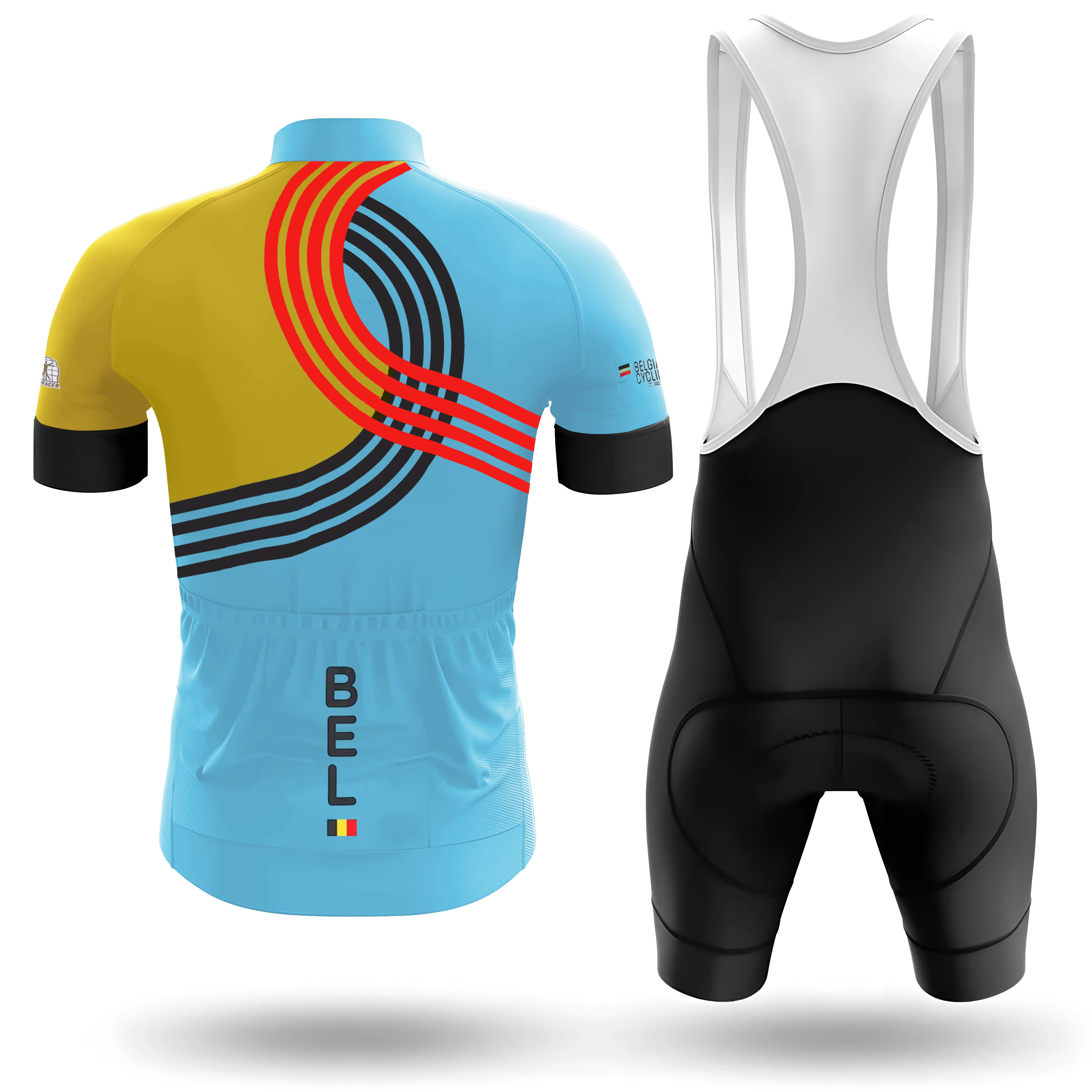 2025 Belgian National Team Cycling Jersey Men's Cycling Kit - Image 2