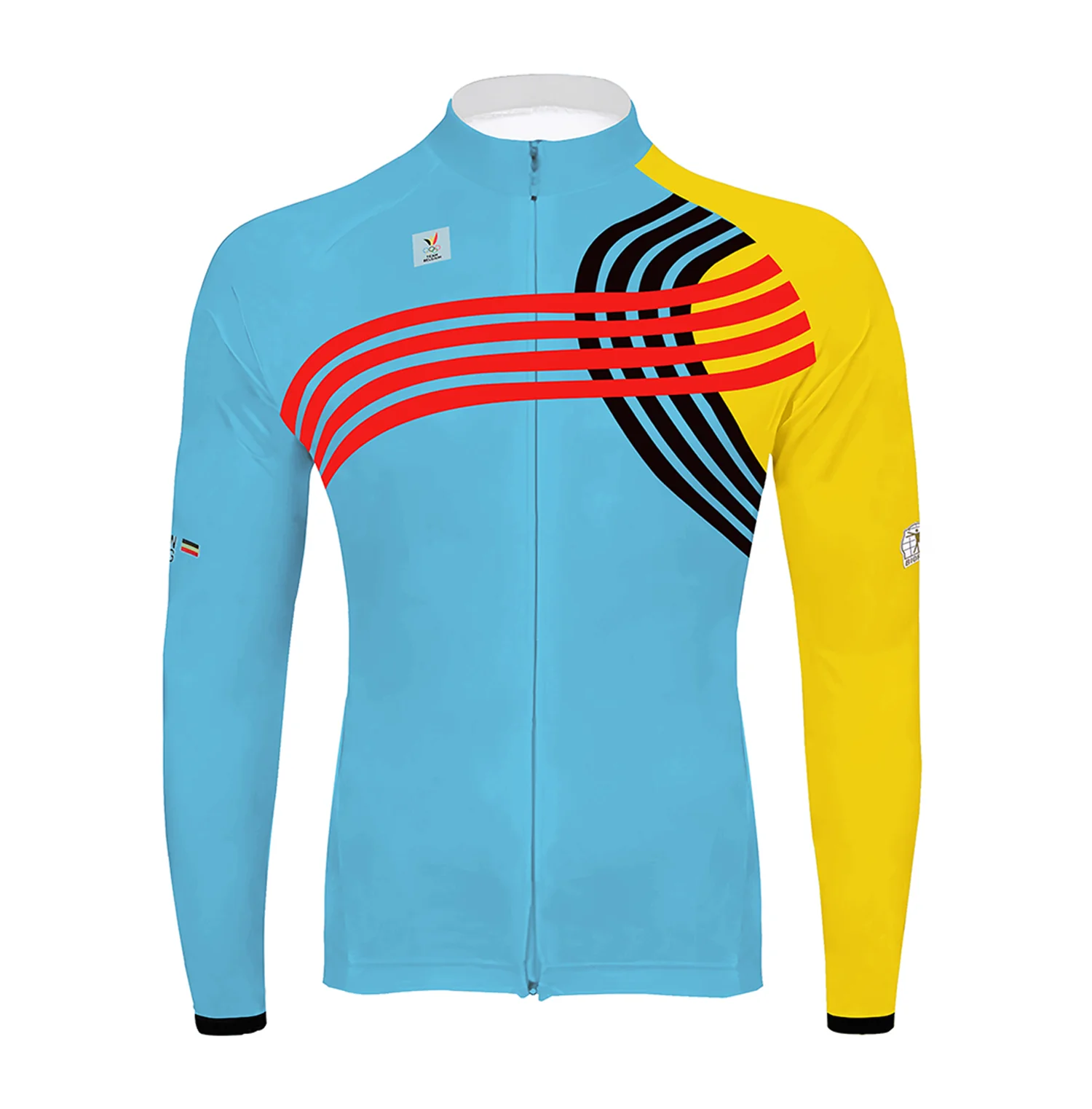 2025 Belgian National Team Cycling Jersey Men's Long Sleeve Cycling Kit - Image 3