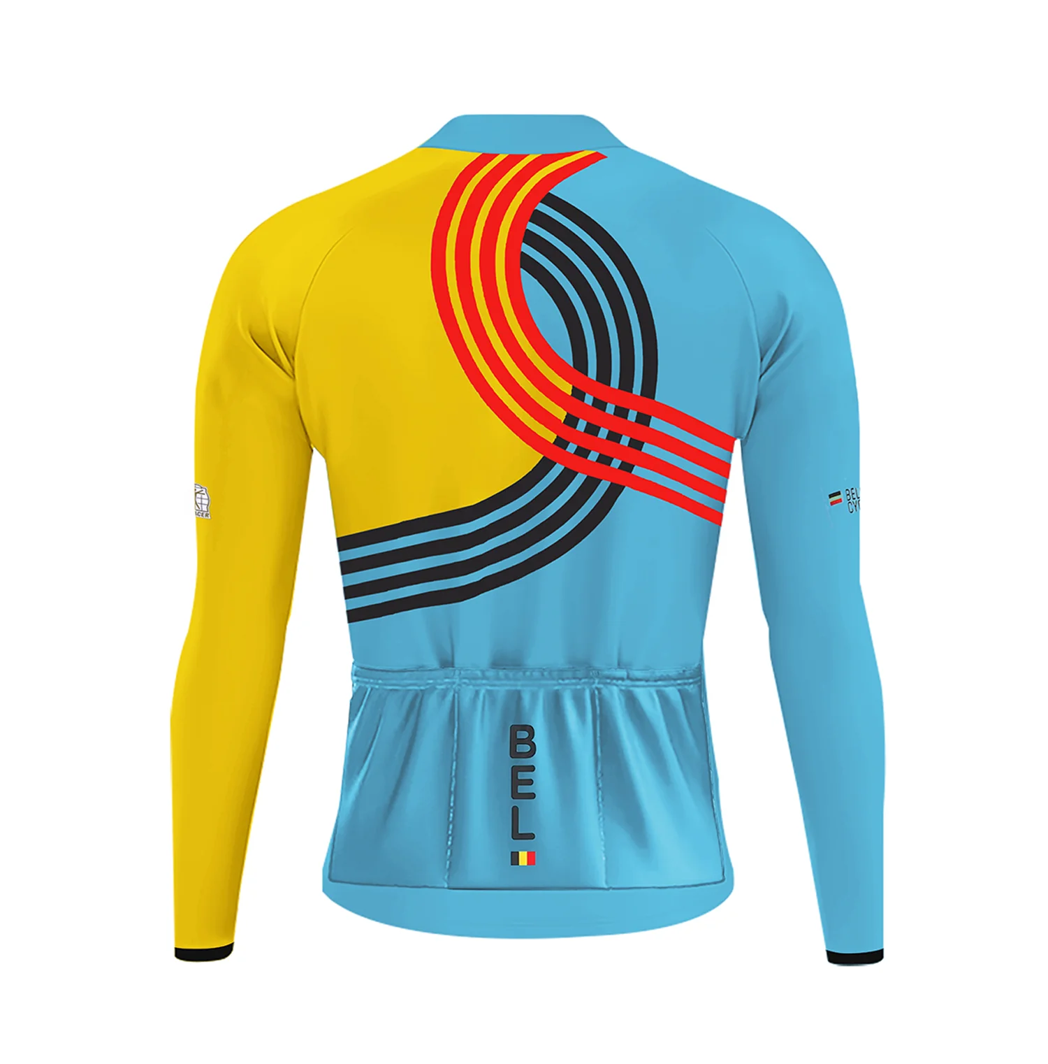 2025 Belgian National Team Cycling Jersey Men's Long Sleeve Cycling Kit - Image 4