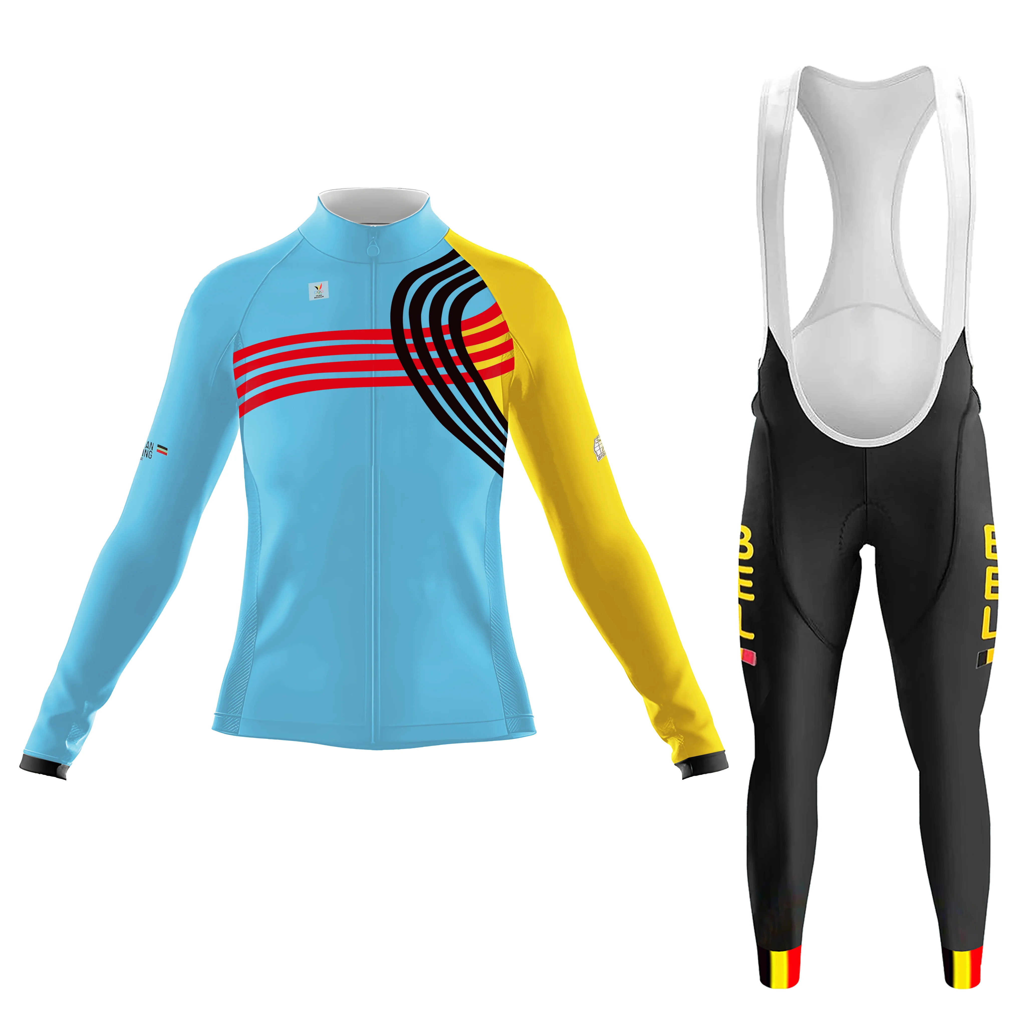 2025 Belgian National Team Women's Long Sleeve Cycling Kit