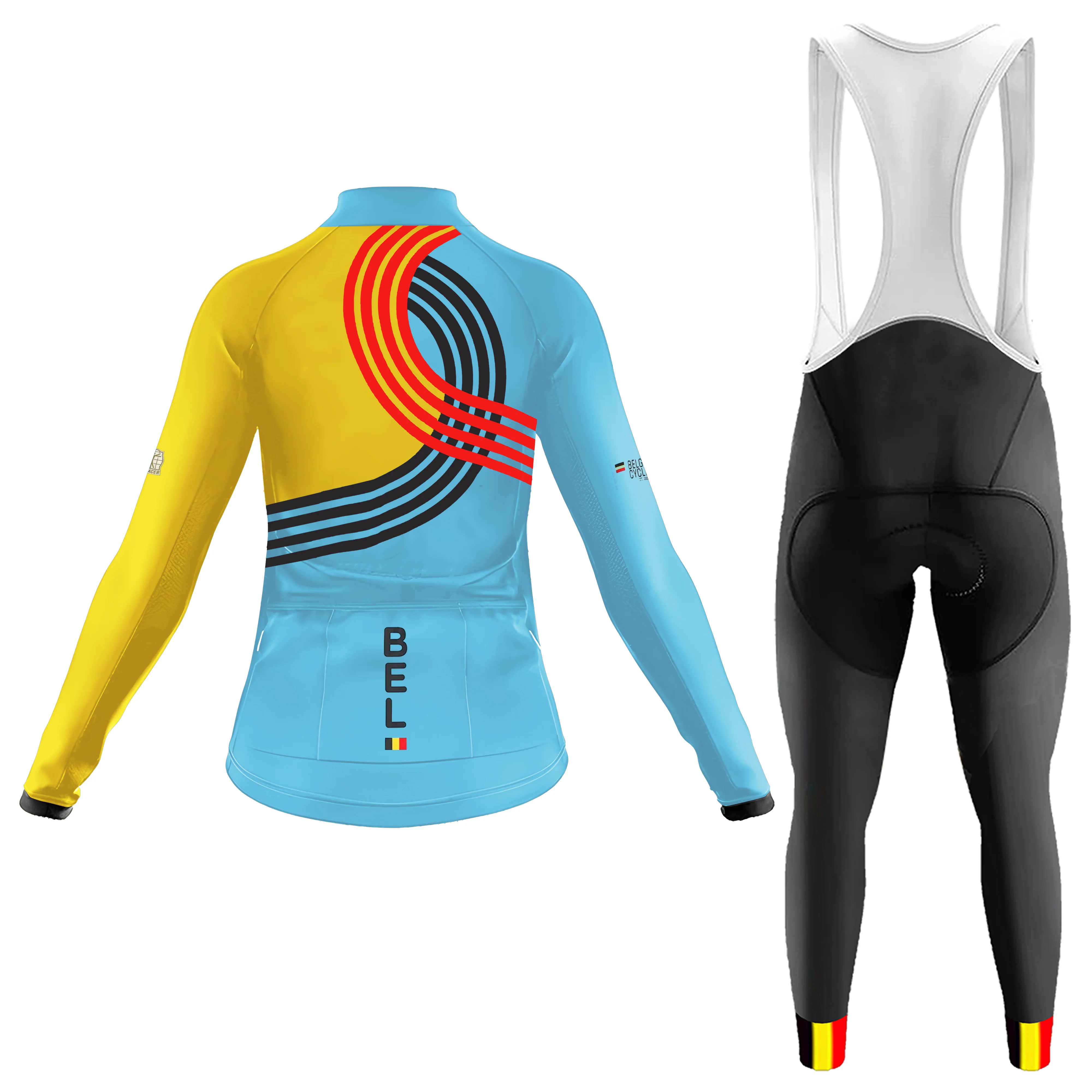 2025 Belgian National Team Women's Long Sleeve Cycling Kit - Image 2