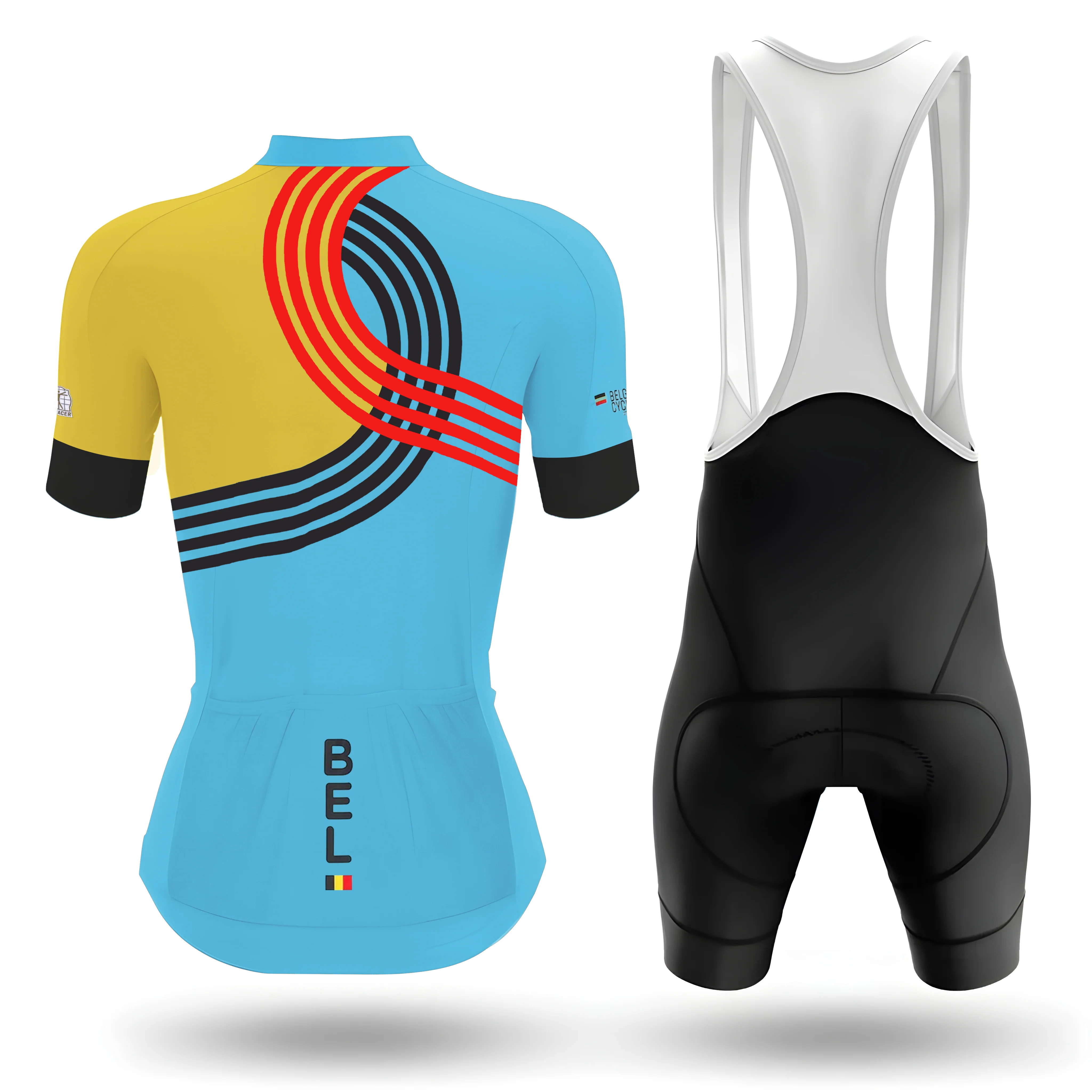 2025 Belgian National Team Cycling Jersey Women's Short Sleeve Cycling Kit - Image 2