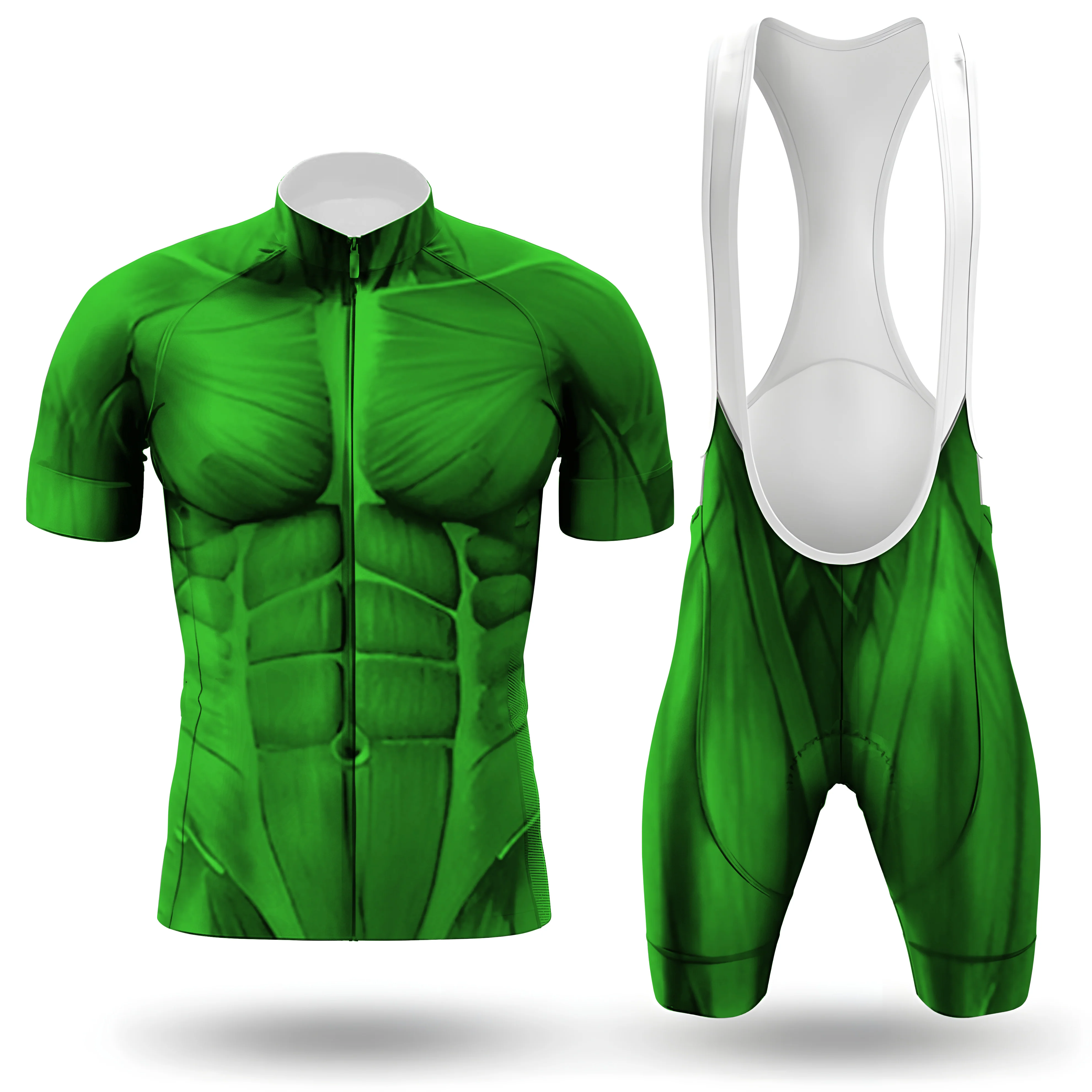 3D Green Muscle Men's Cycling Kit