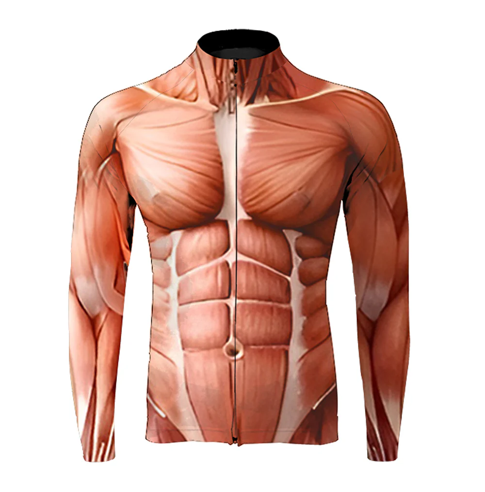 3D Muscle Men's Long Sleeve Cycling Kit - Image 3