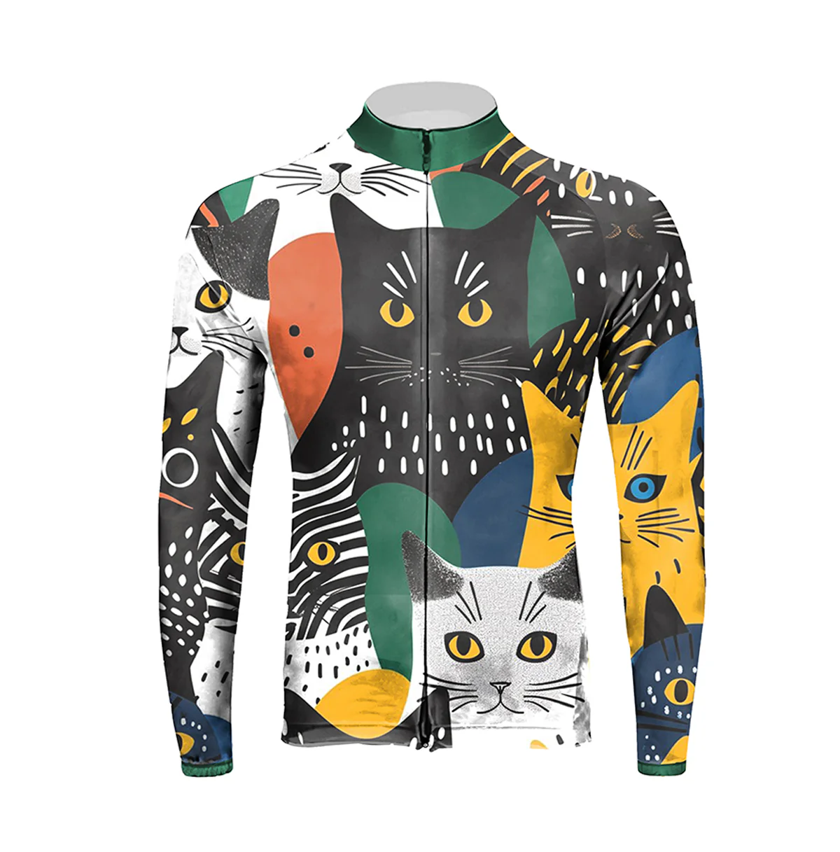 A Bunch Of Cats Men's Long Sleeve Cycling Kit - Image 3