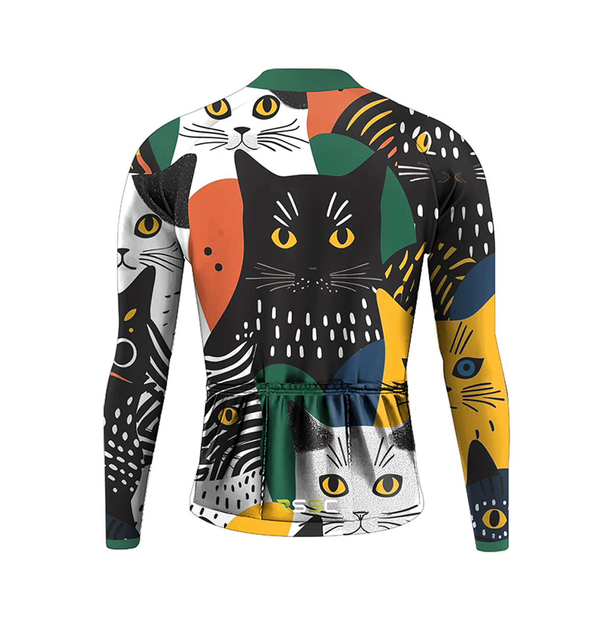 A Bunch Of Cats Men's Long Sleeve Cycling Kit - Image 4