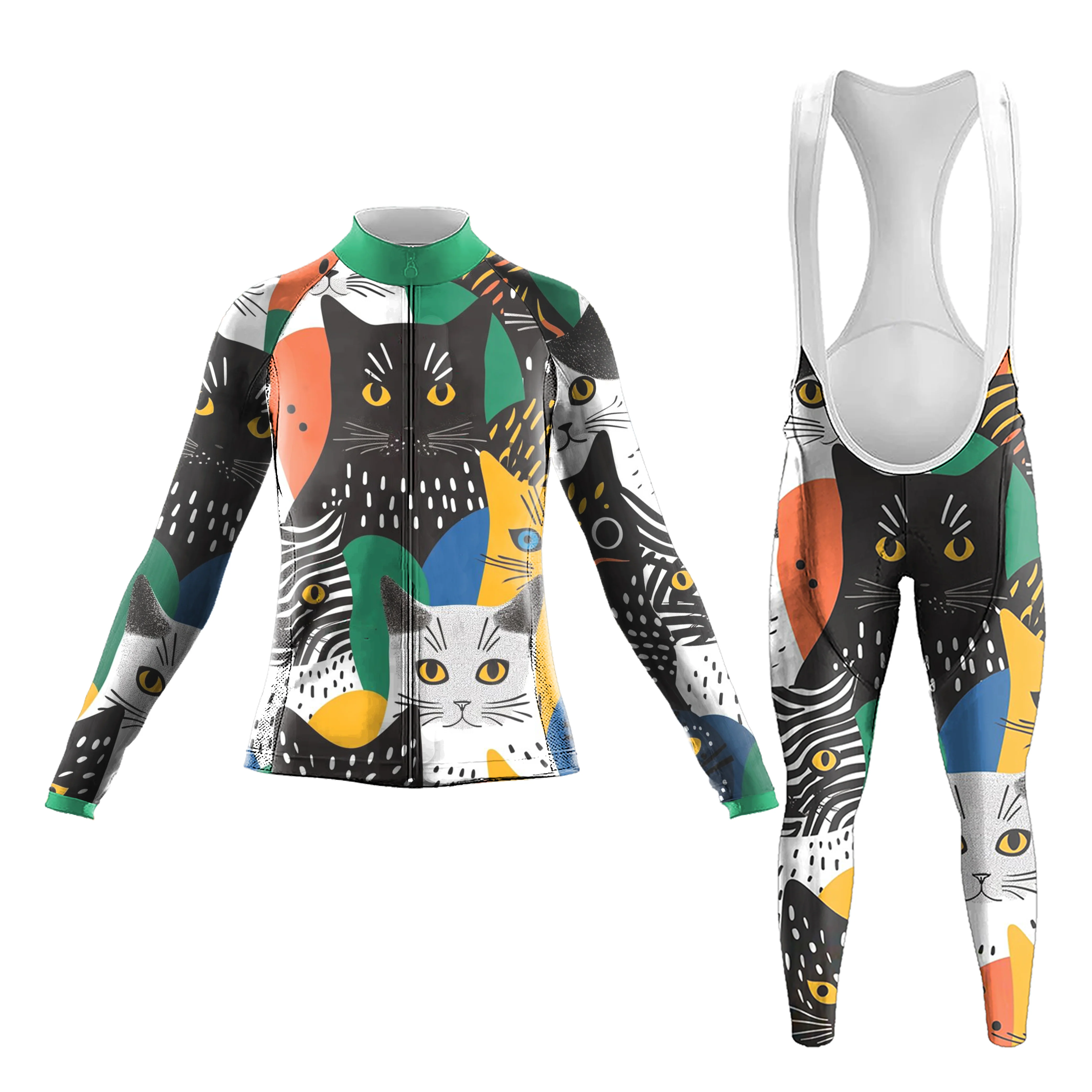 A Bunch Of Cats Women's Long Sleeve Cycling Kit