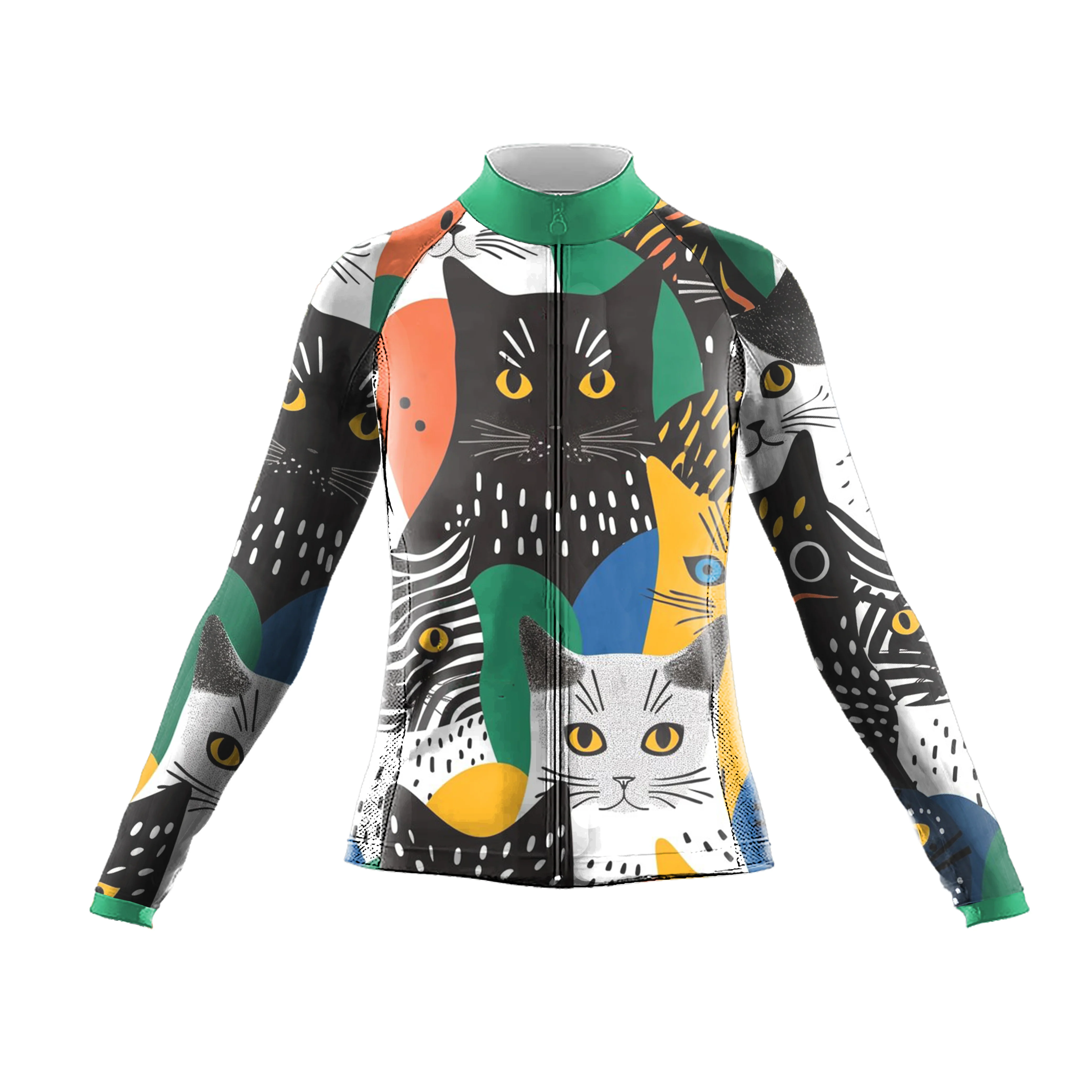 A Bunch Of Cats Women's Long Sleeve Cycling Kit - Image 3