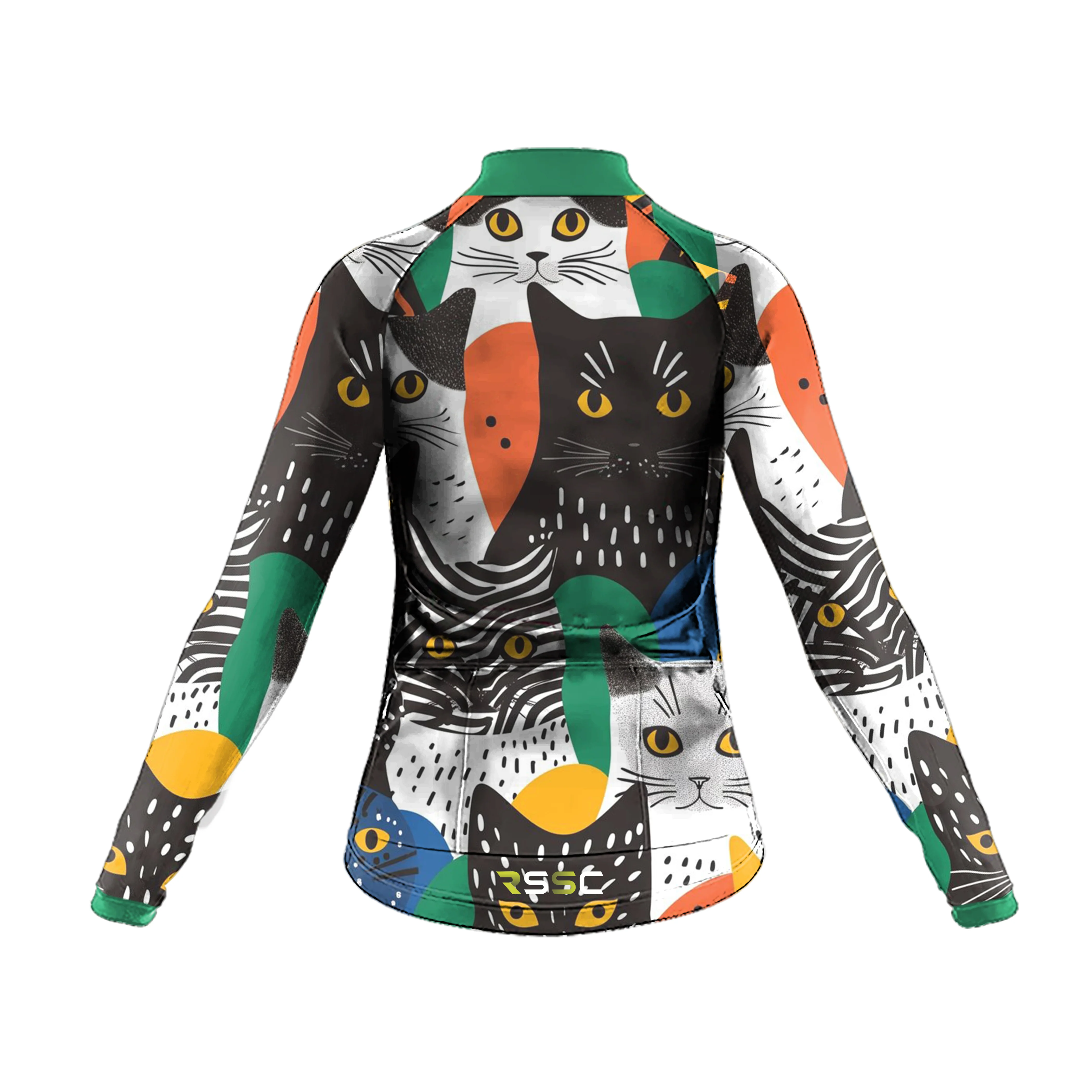 A Bunch Of Cats Women's Long Sleeve Cycling Kit - Image 4