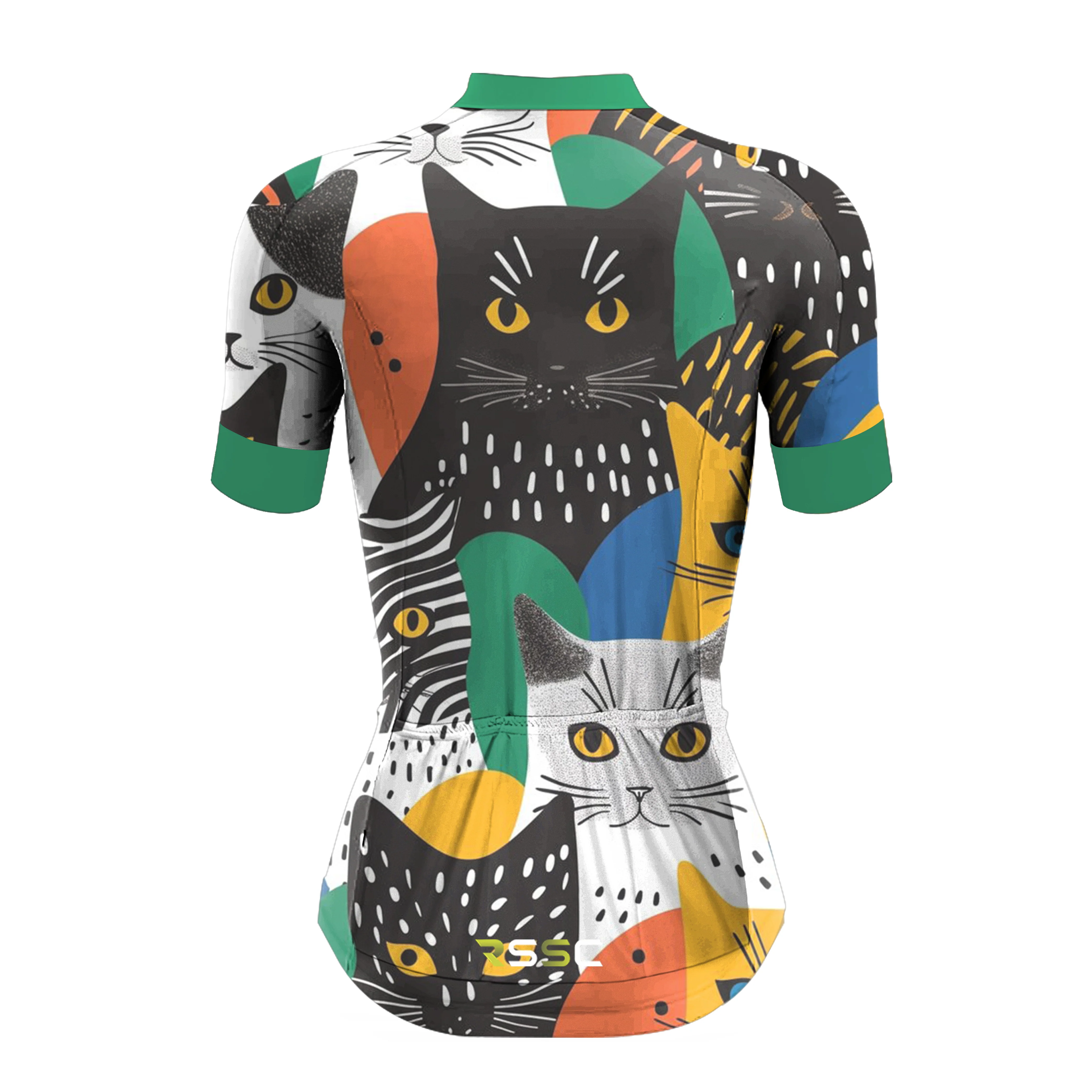 A Bunch Of Cats Women's Short Sleeve Cycling Kit - Image 4