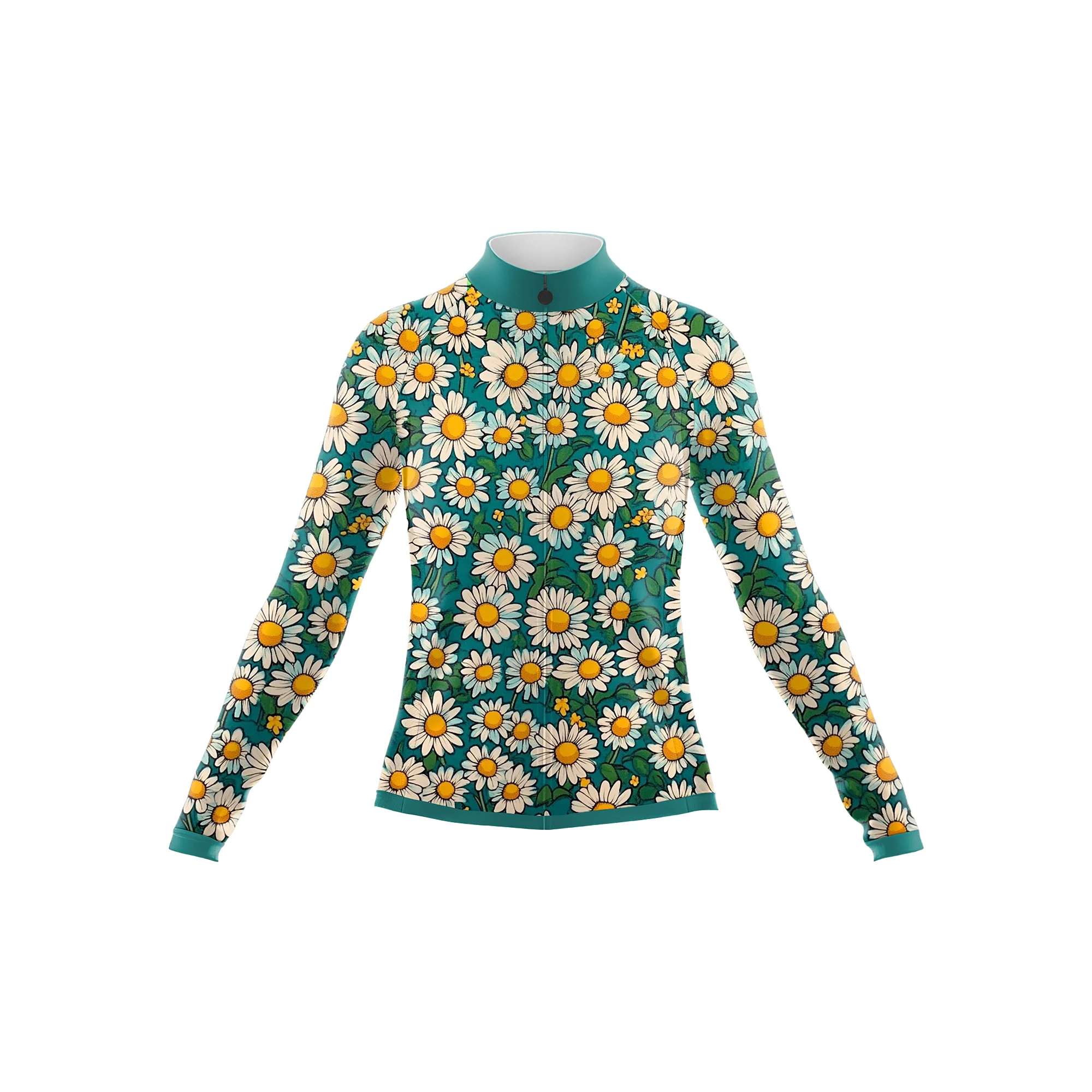 A sea of daisies Women's Long Sleeve Cycling Kit - Image 3