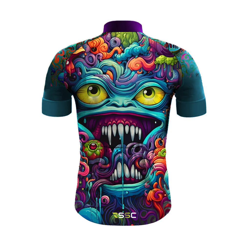 Abstract Graffiti Demon Doodle  Men's Cycling Kit - Image 4