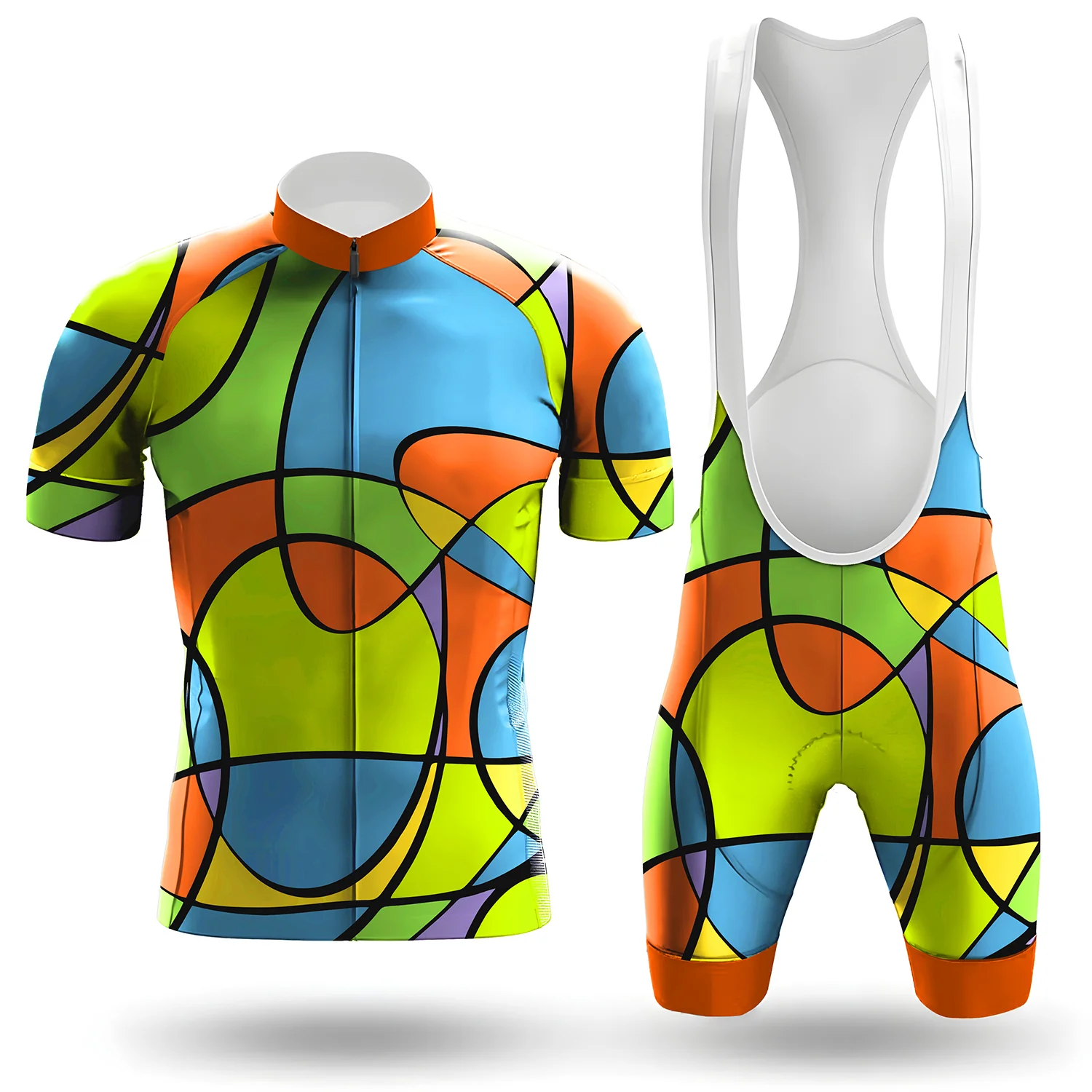 Abstract Men's Cycling Kit