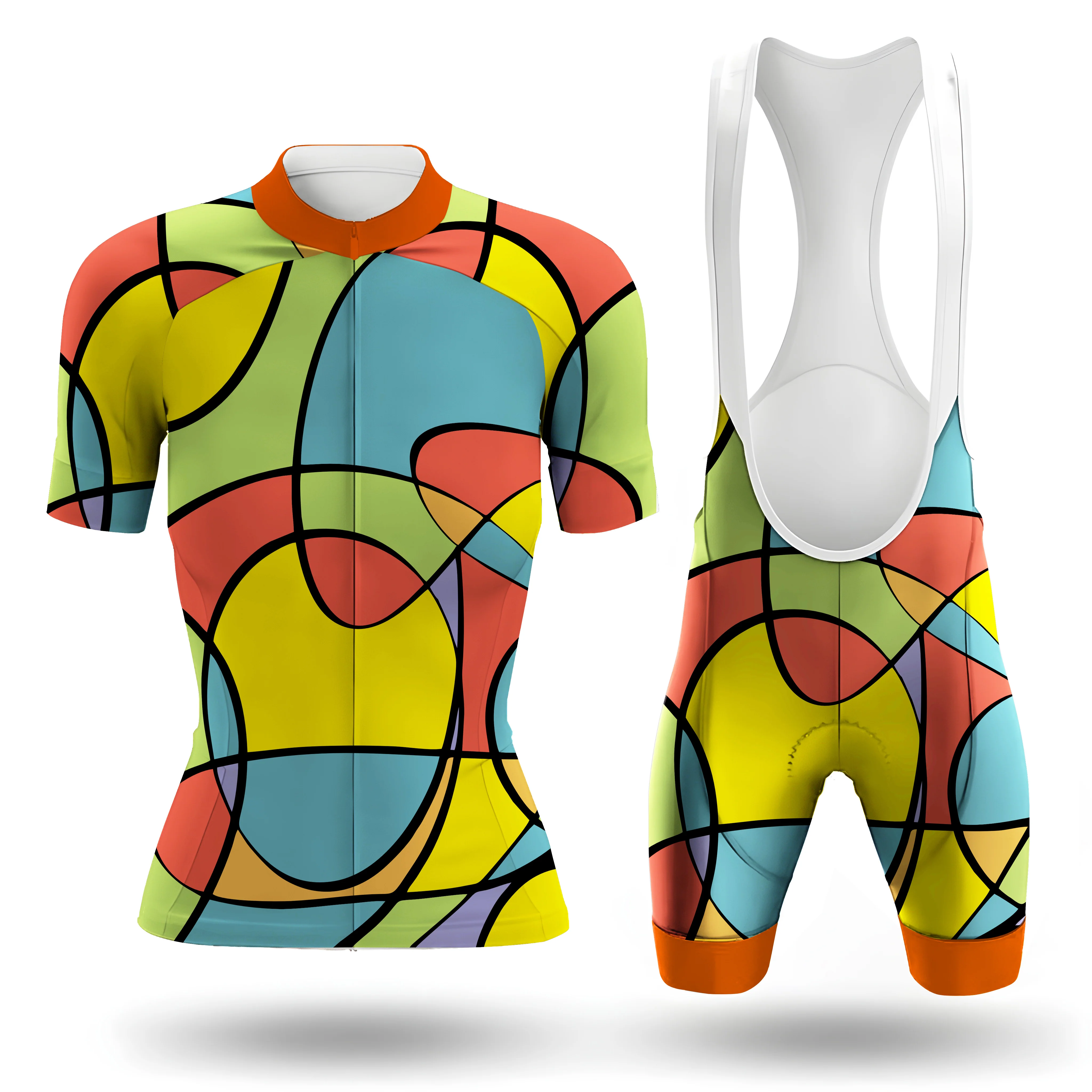Abstract Women's Short Sleeve Cycling Kit