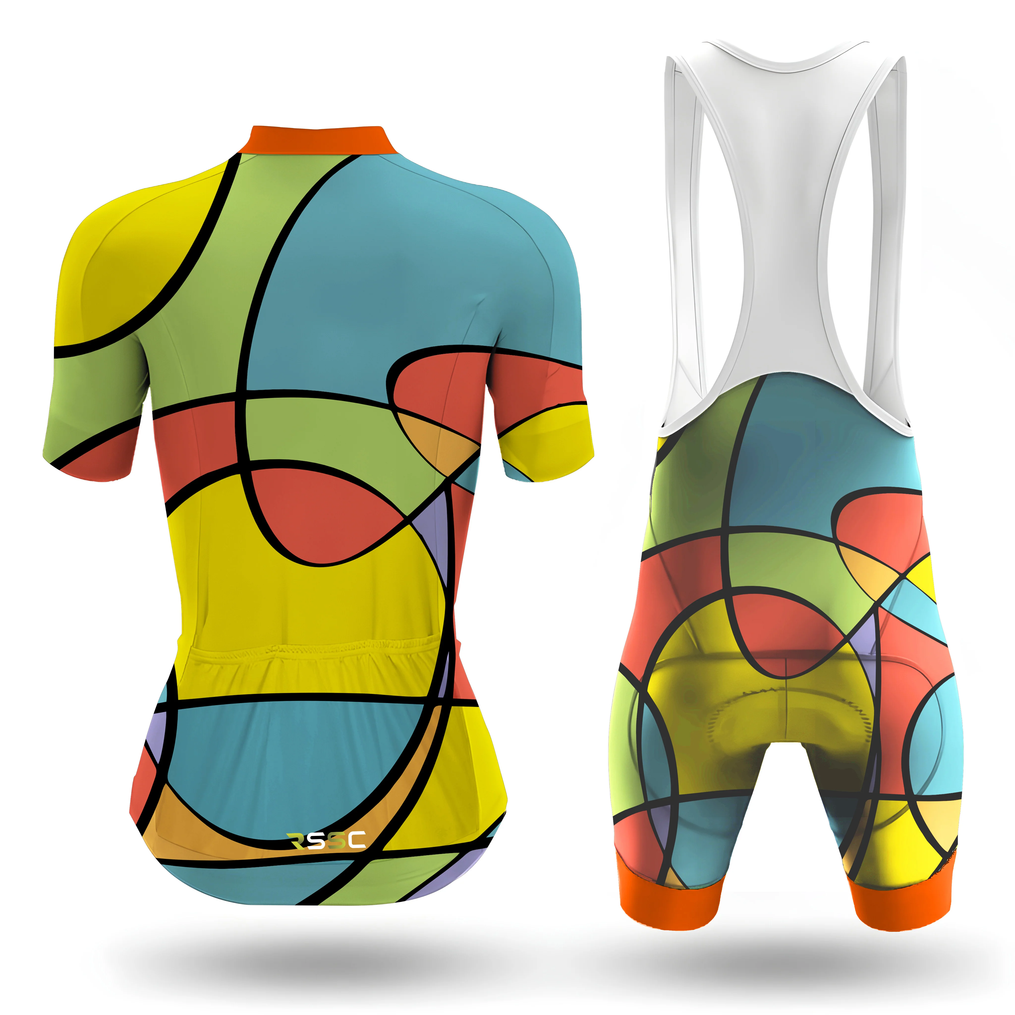 Abstract Women's Short Sleeve Cycling Kit - Image 2