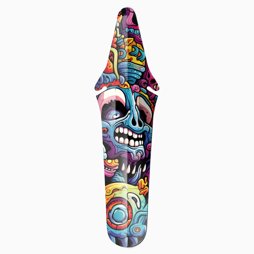 Alien Creatures Multicolor Bicycle Saddle Mudguard