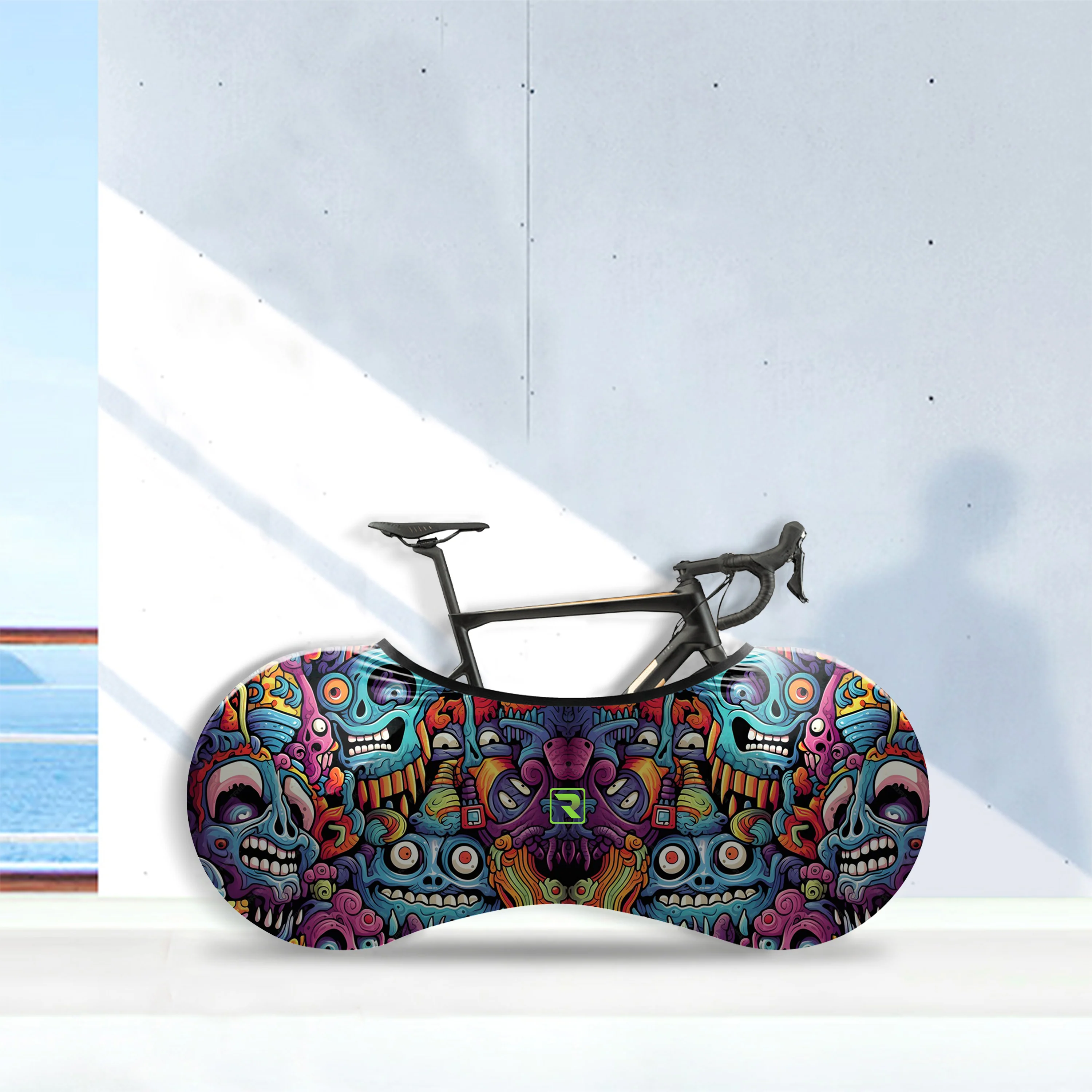 Alien Creatures Multicolor Bicycle Wheels Cover - Image 3