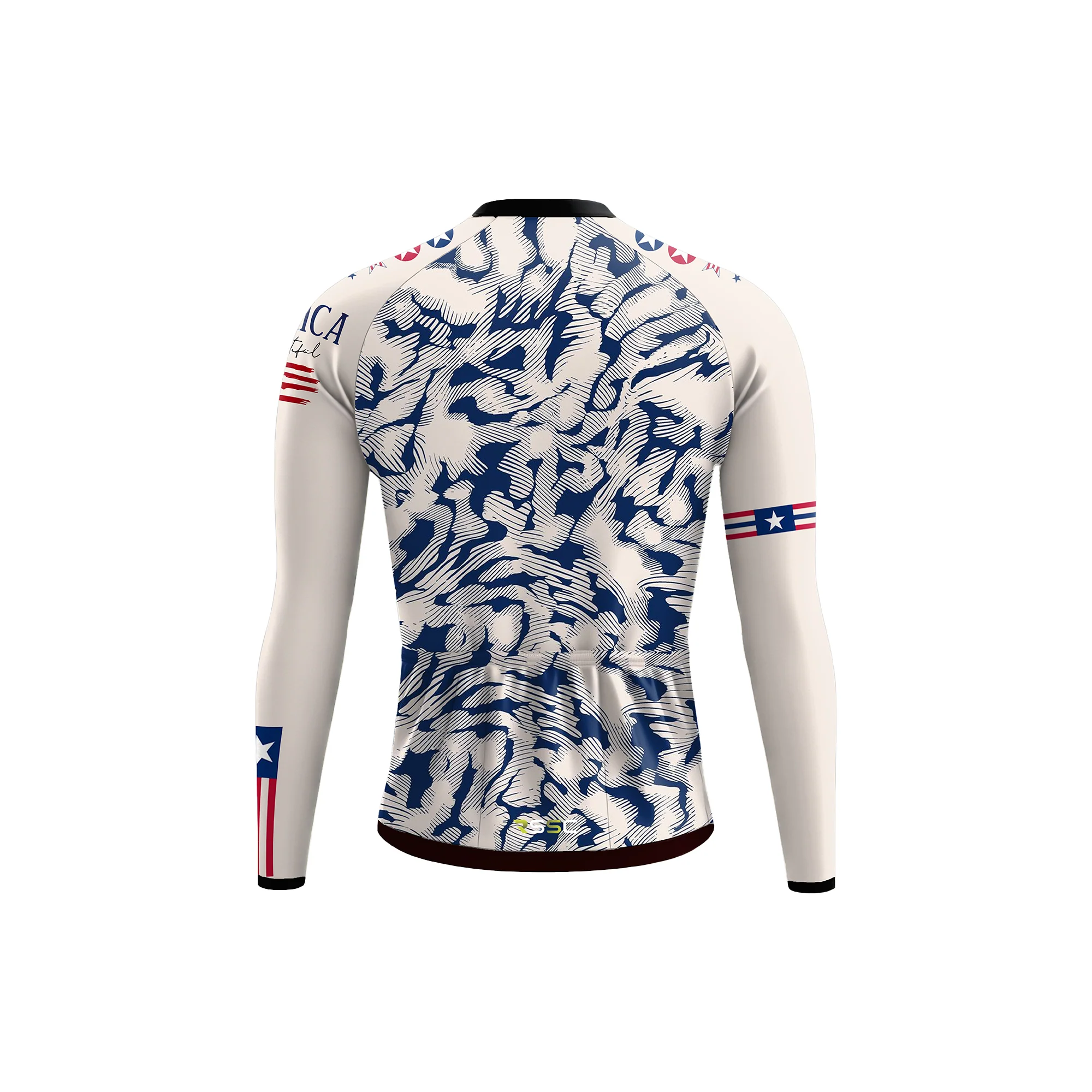 American cyclist Men's Long Sleeve Cycling Kit - Image 4