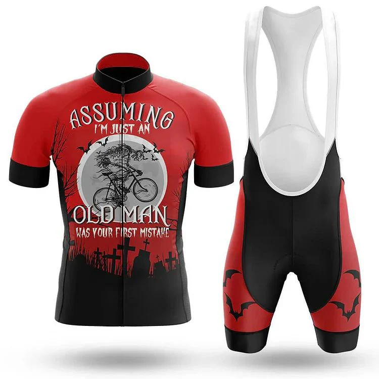 Assuming Old Man Men's Short Sleeve Cycling Kit