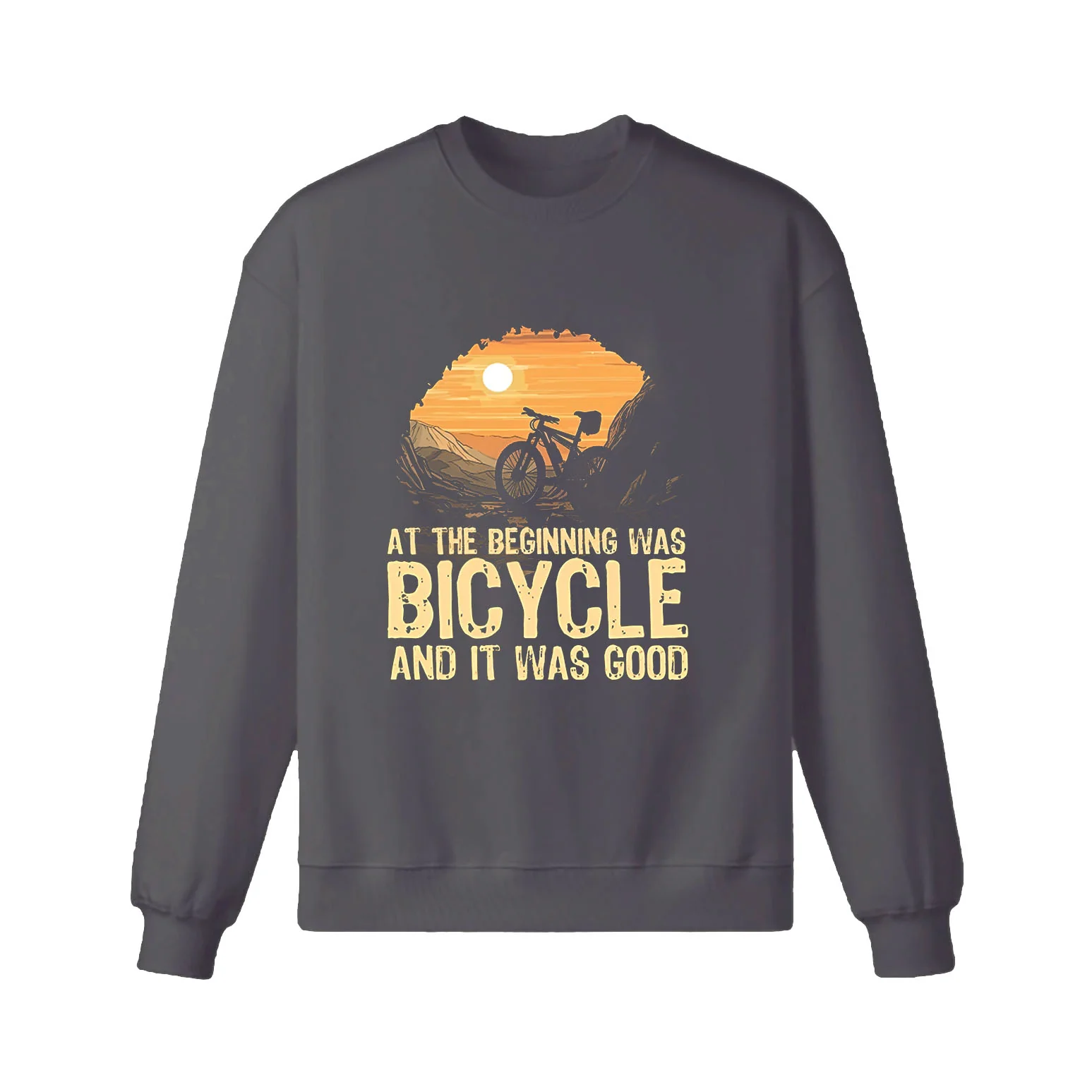 AT The Beginning Was Bicycle And IT Was Good Sweatshirt - Image 5