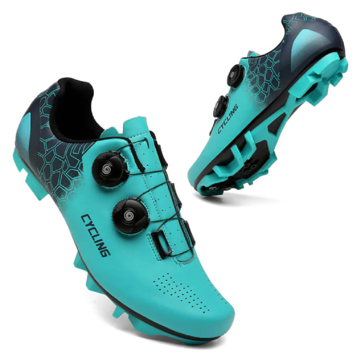 Atomic Cyan Cycling Shoes - Image 2