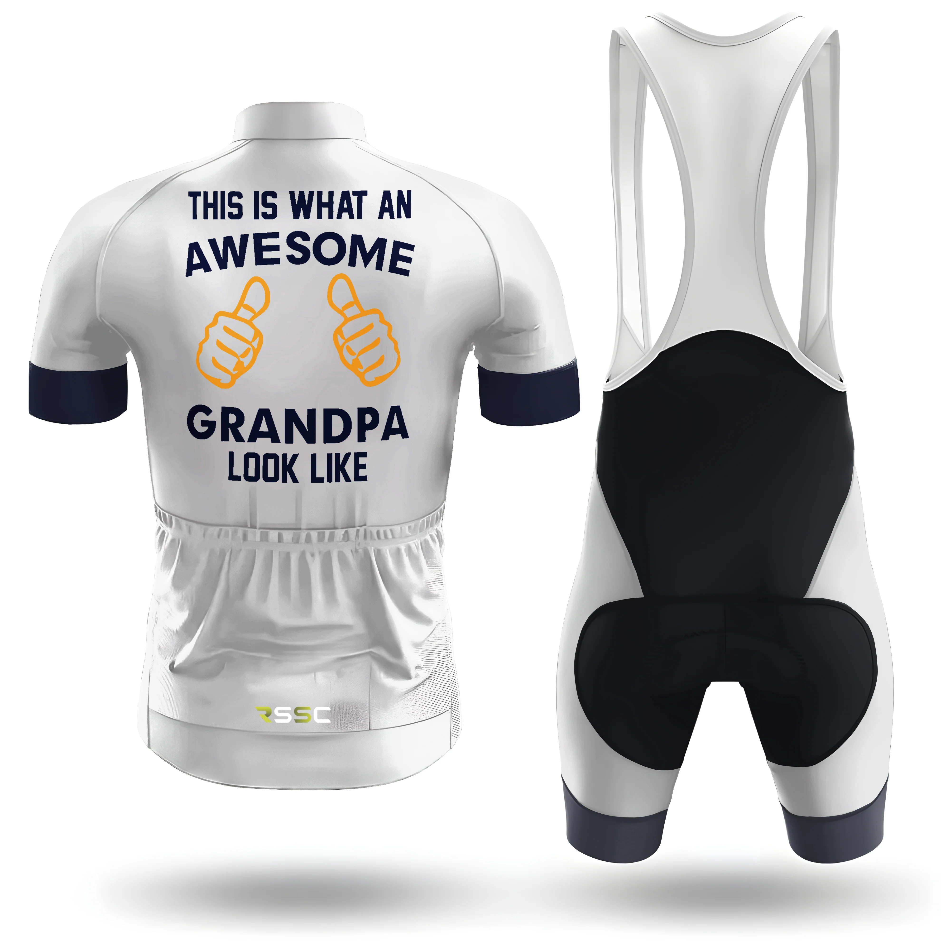 Awesome Grandpa Men's Short Sleeve Cycling Kit - Image 2