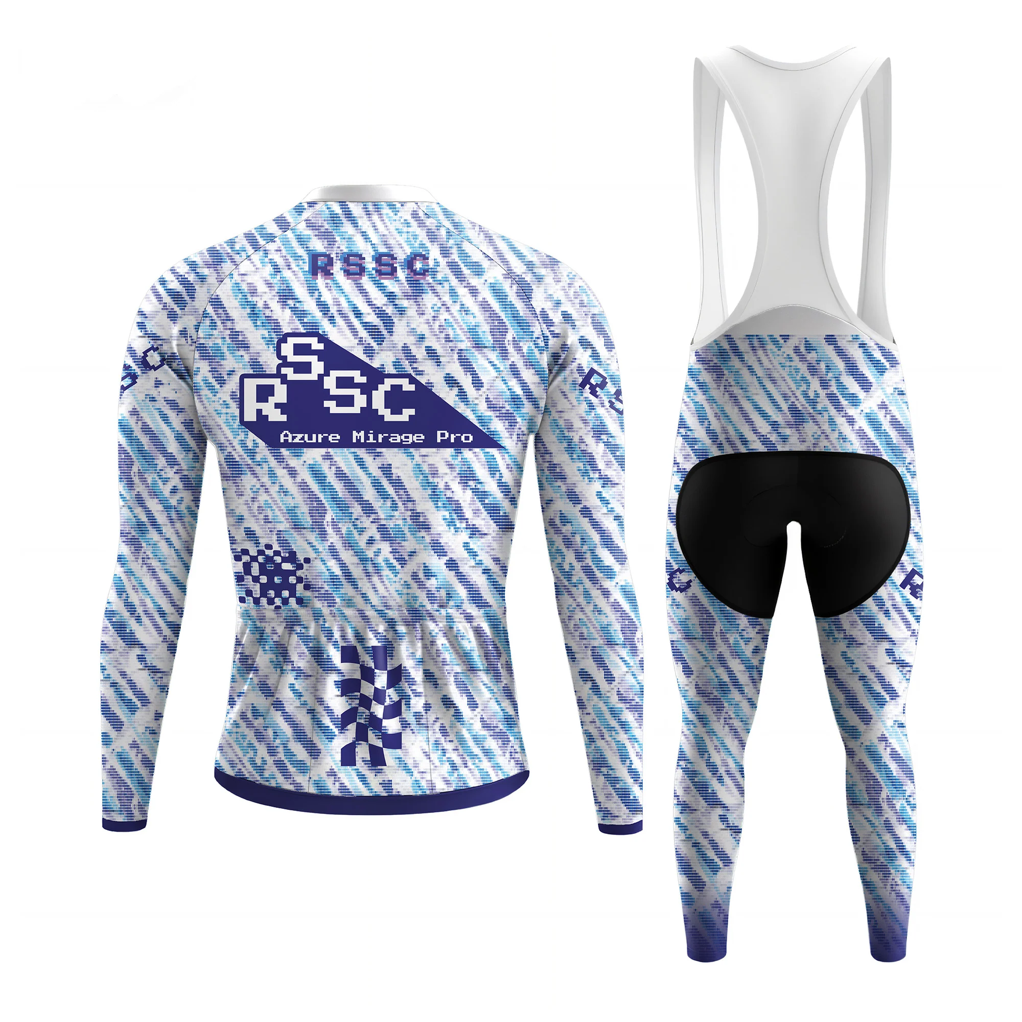 Azure Mirage Pro Men's Long Sleeve Cycling Kit - Image 2