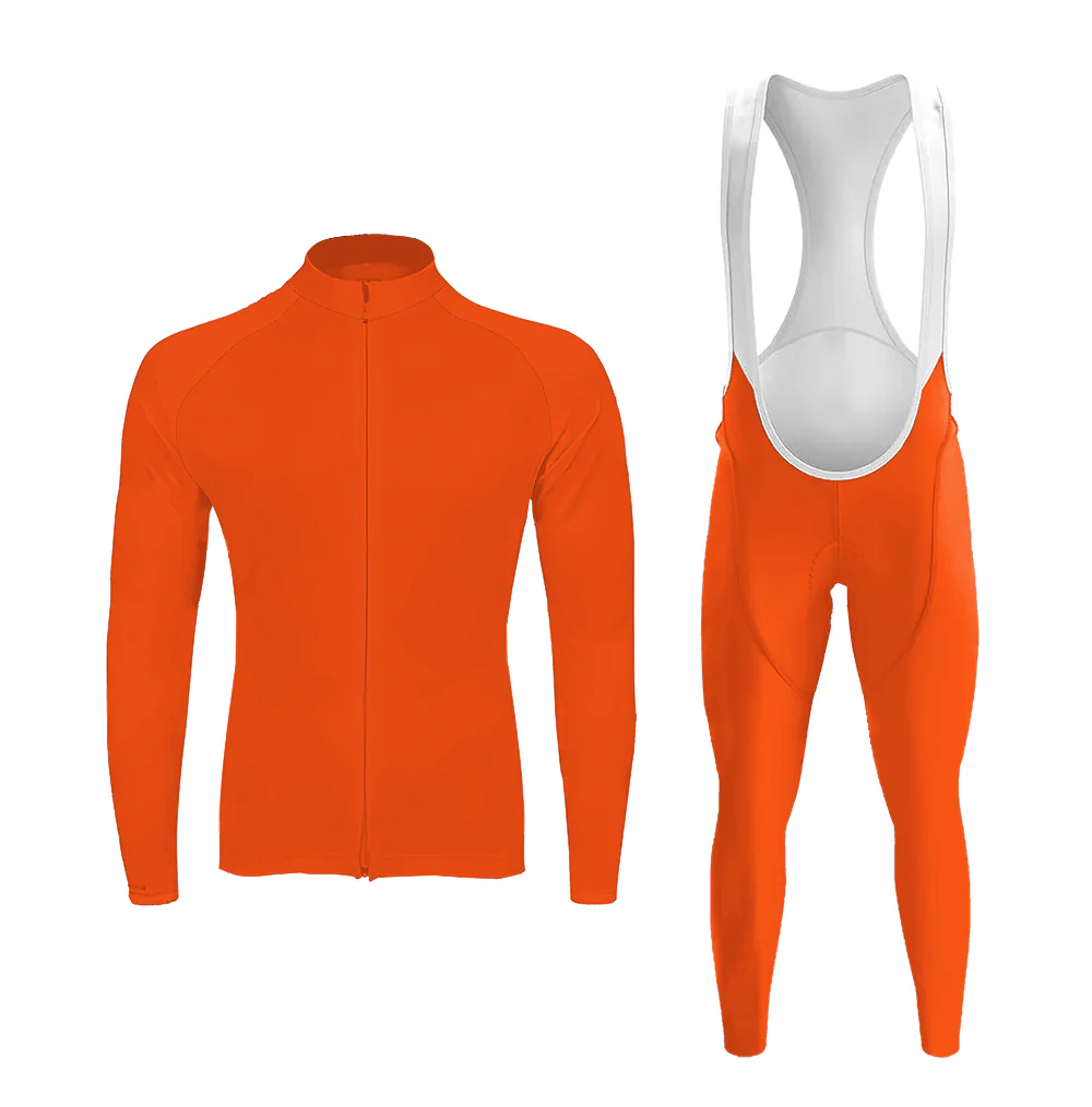 Balenci-YA-GO! Orange Men's Long Sleeve Cycling Kit