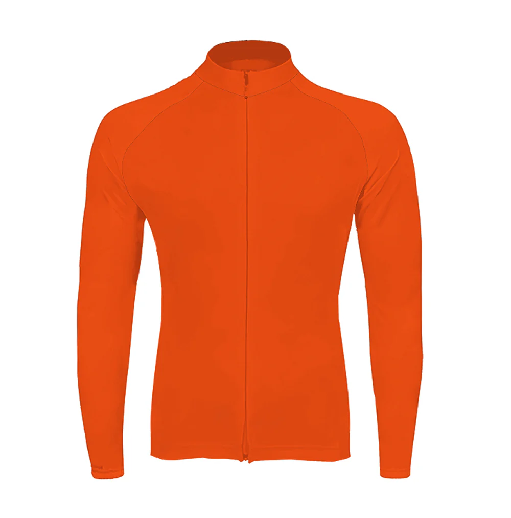 Balenci-YA-GO! Orange Men's Long Sleeve Cycling Kit - Image 3