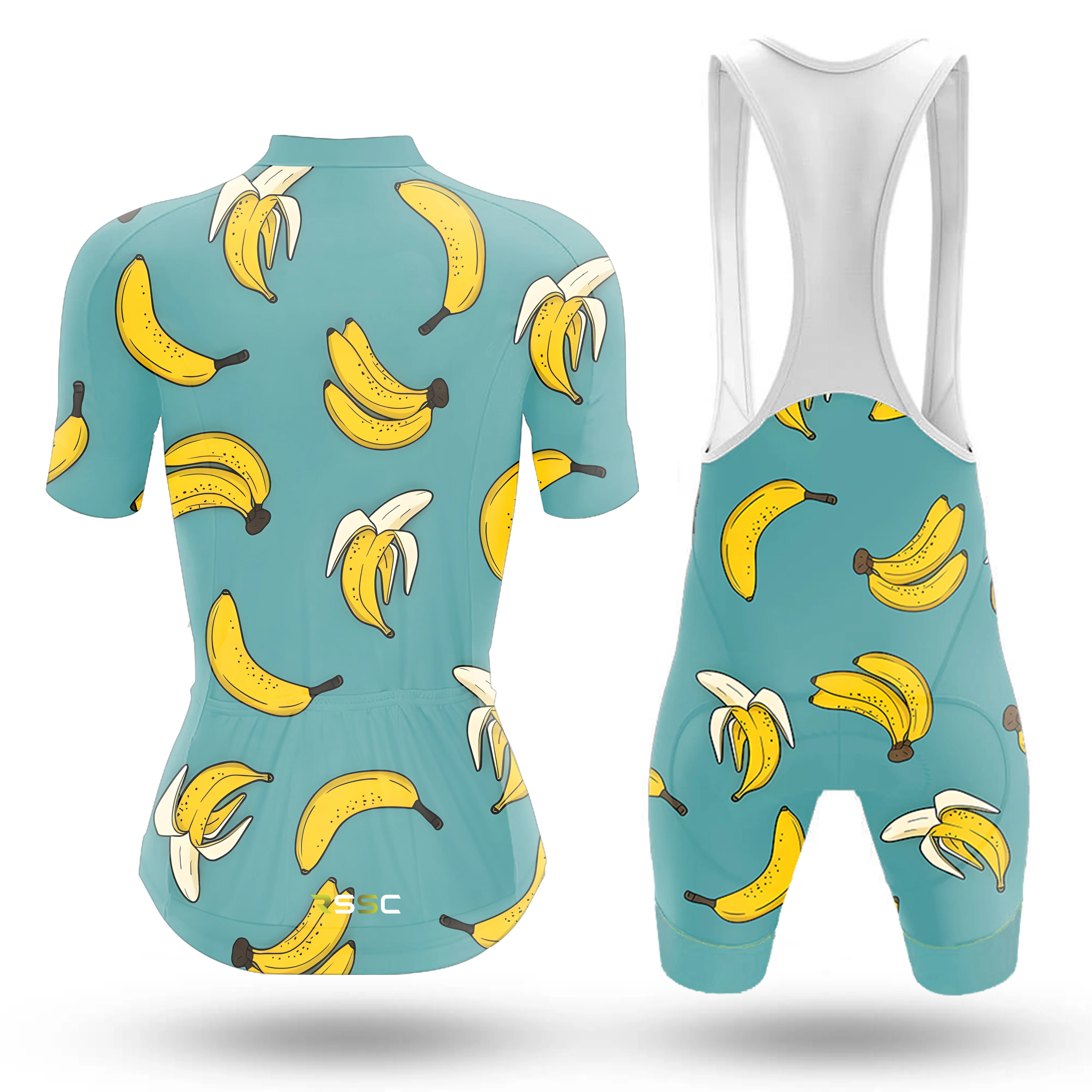 Banana Women's Short Sleeve Cycling Kit - Image 2