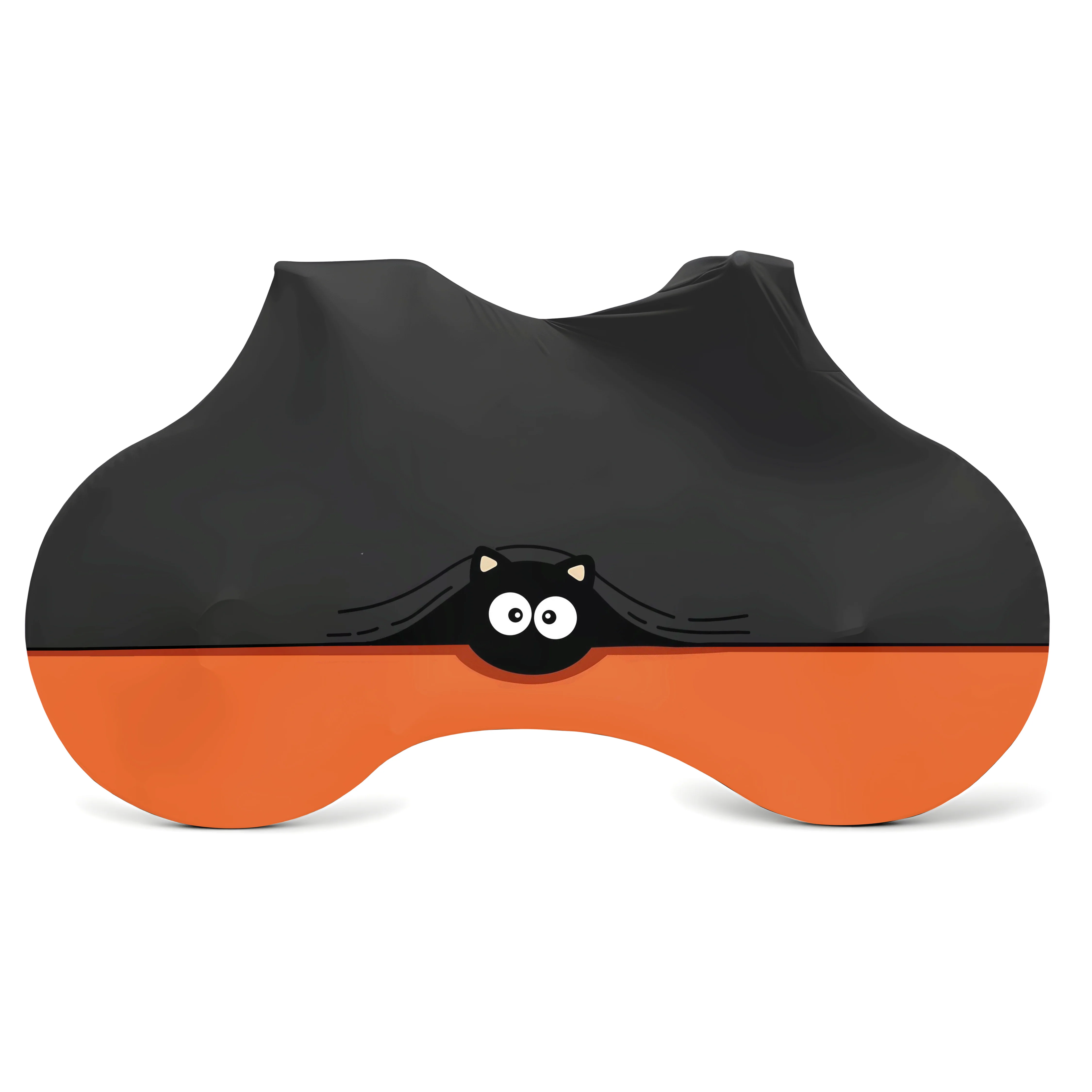 big-eyed black cat Bicycle Full Cover