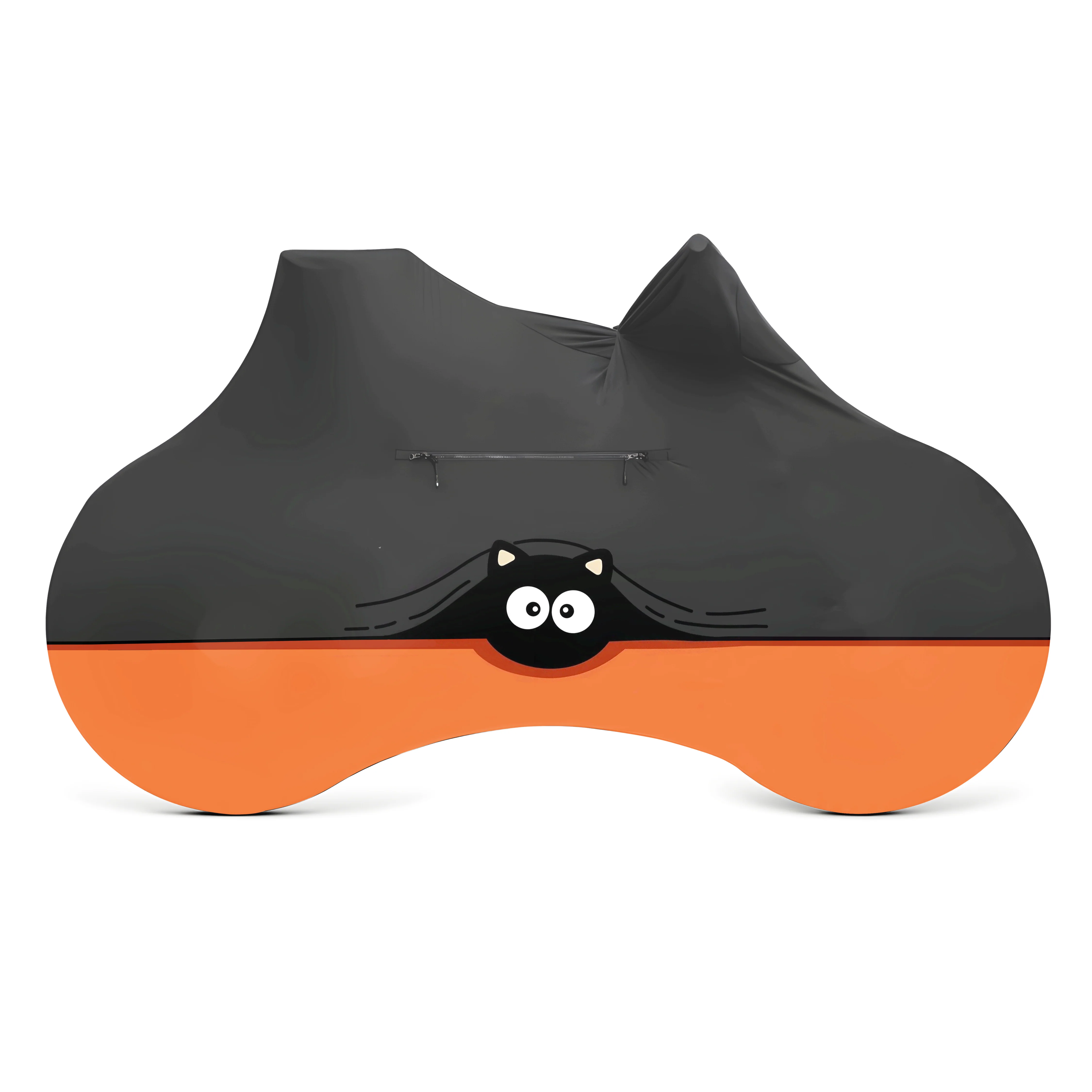 big-eyed black cat Bicycle Full Cover - Image 2