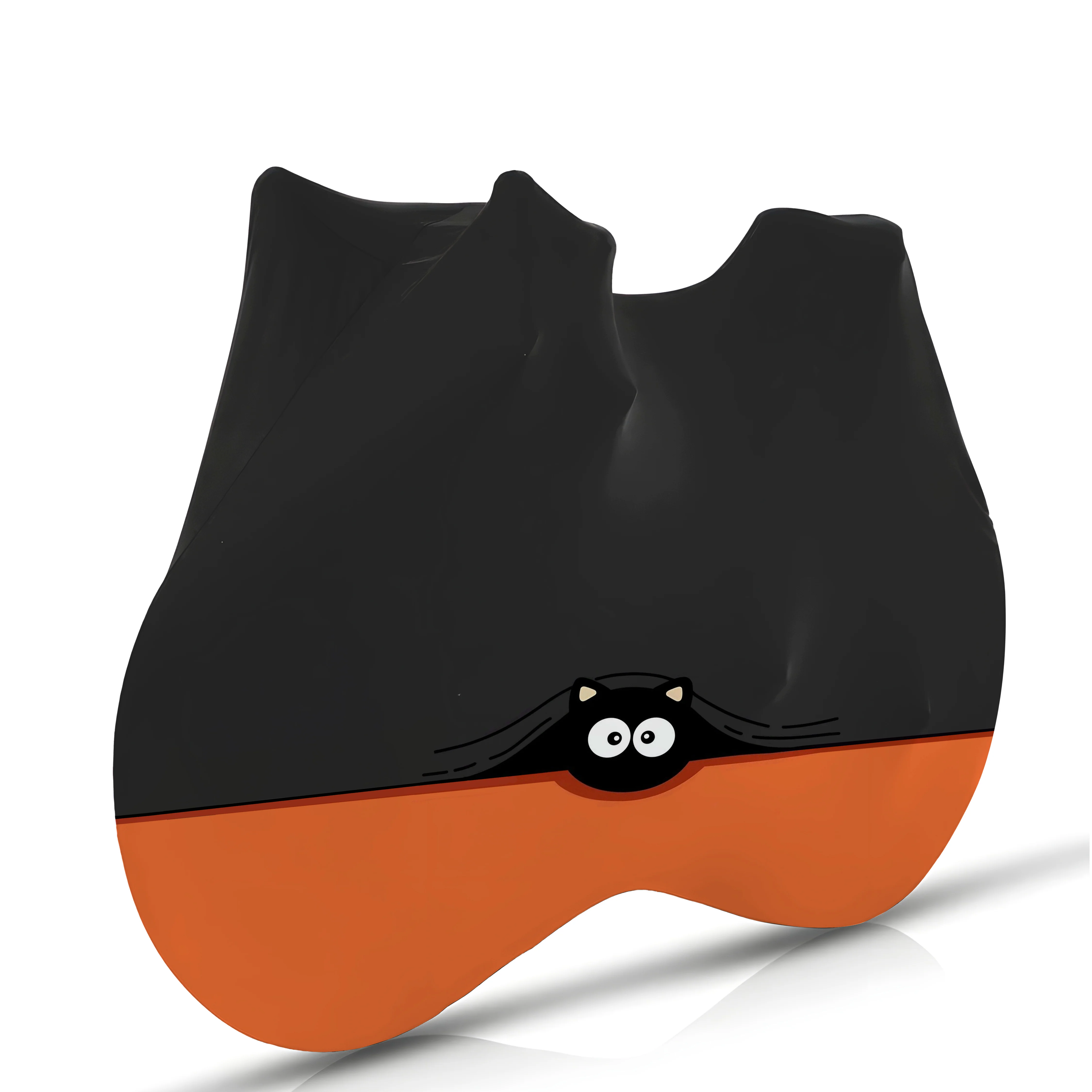 big-eyed black cat Bicycle Full Cover - Image 3