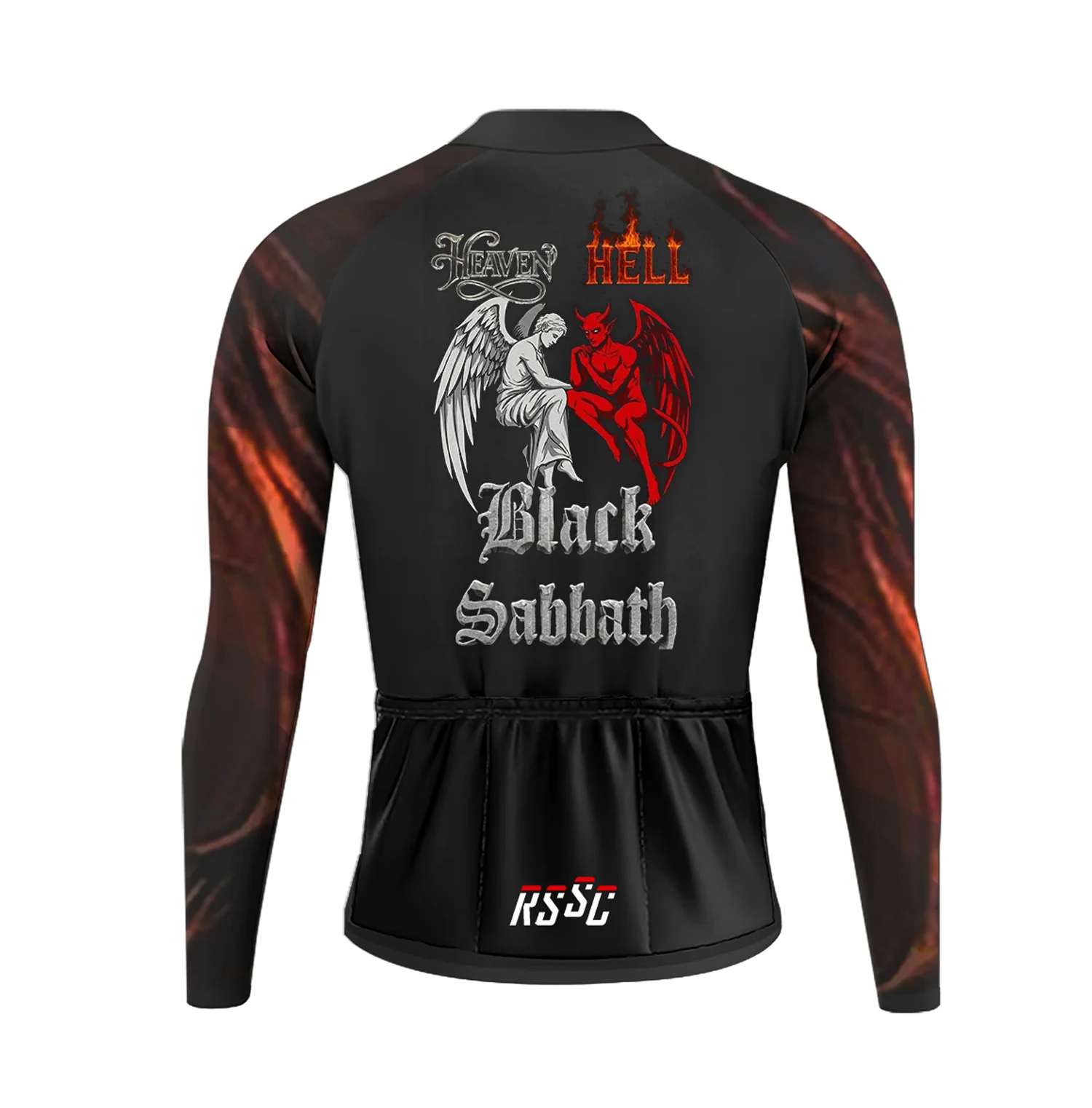 Black Sabbath Men's Long Sleeve Cycling Kit - Image 4