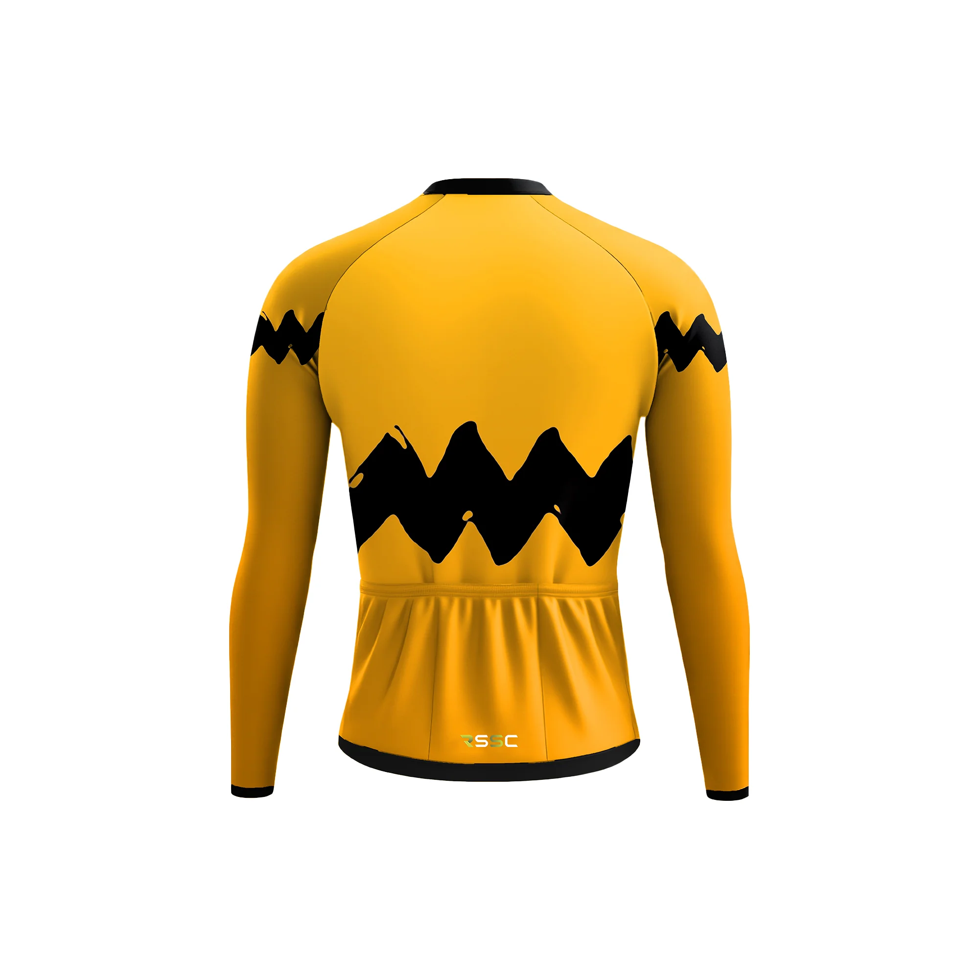 black wave Men's Long Sleeve Cycling Kit - Image 4