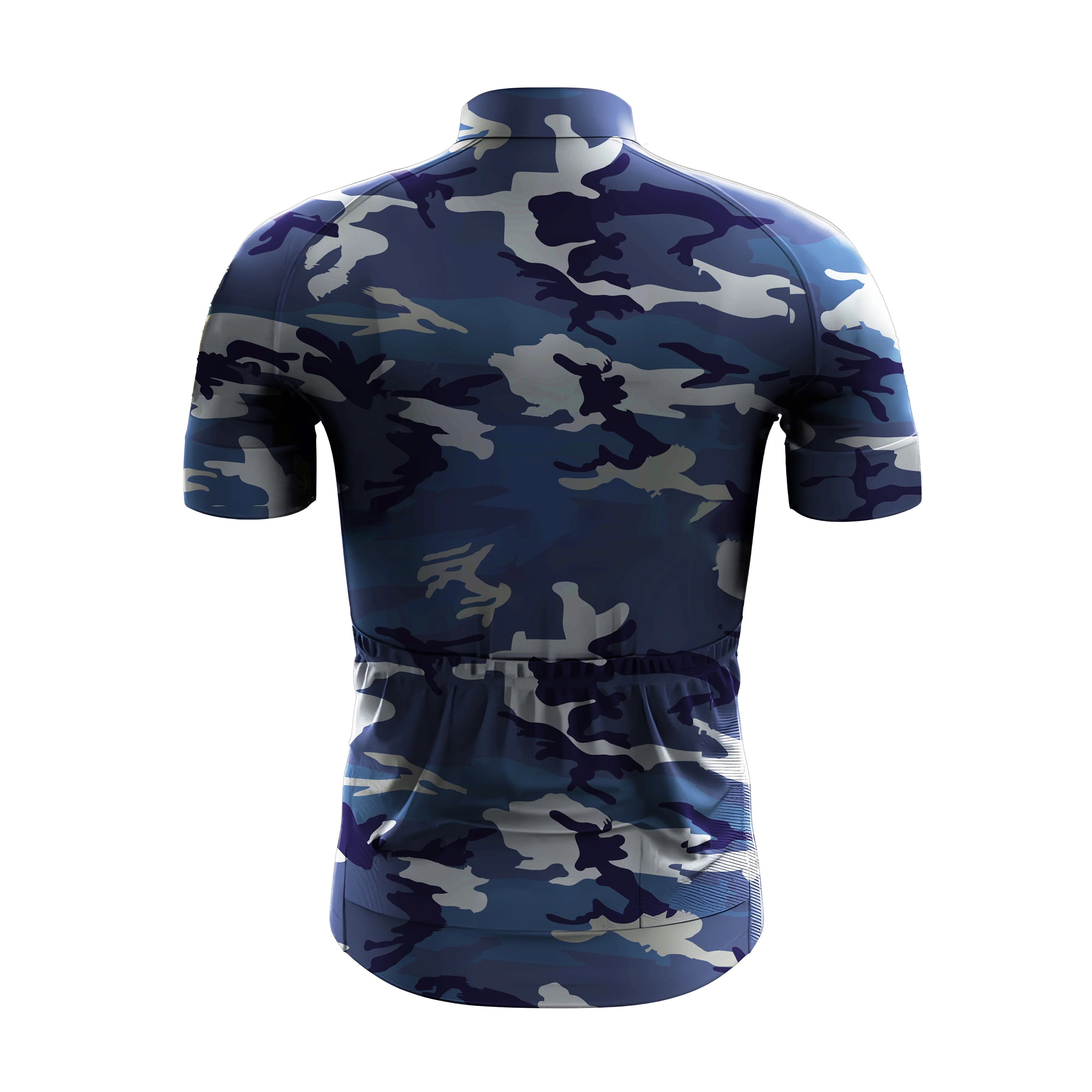 Blue Camouflage Men's Cycling Kit - Image 4