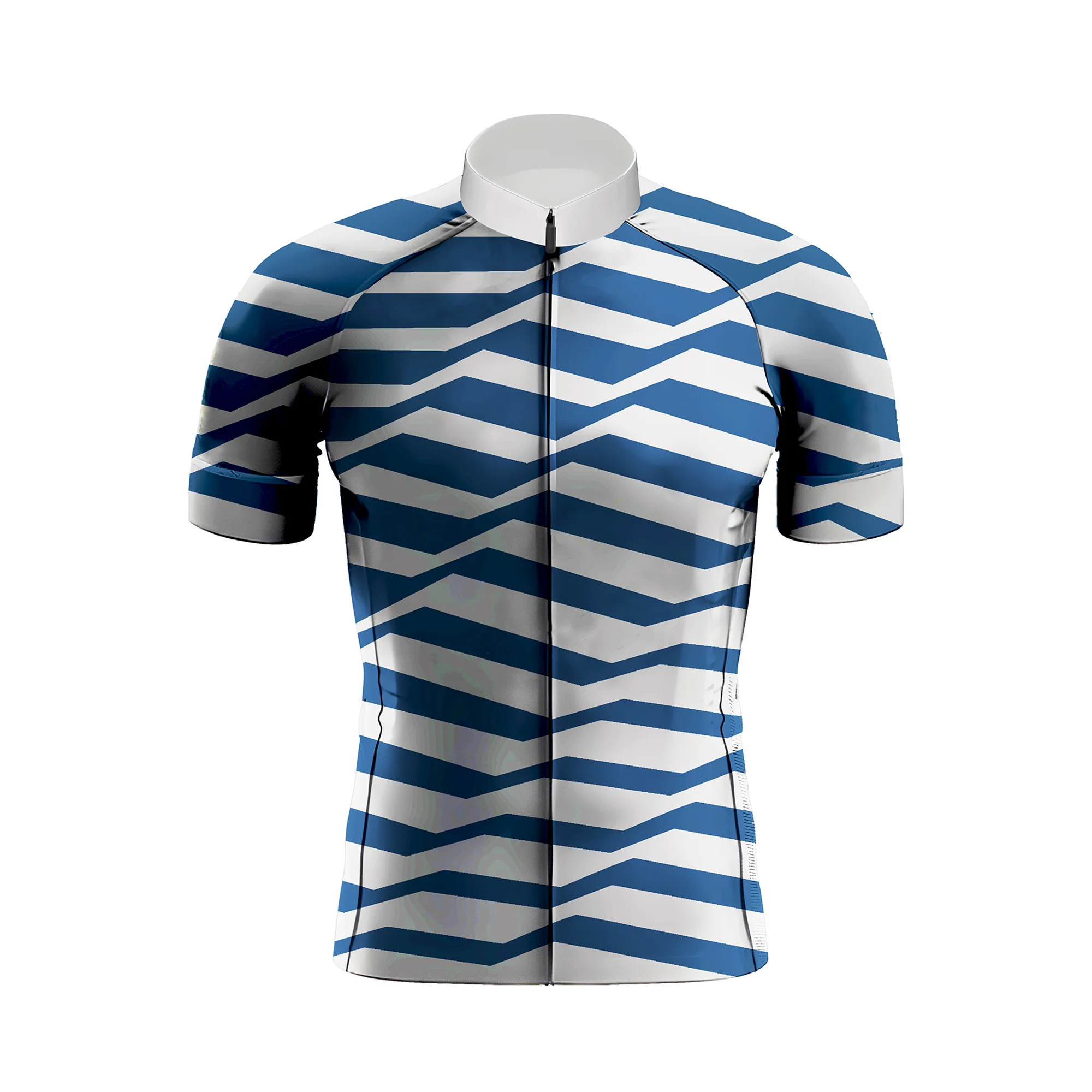 Blue Pattern Men's Cycling Kit - Image 3