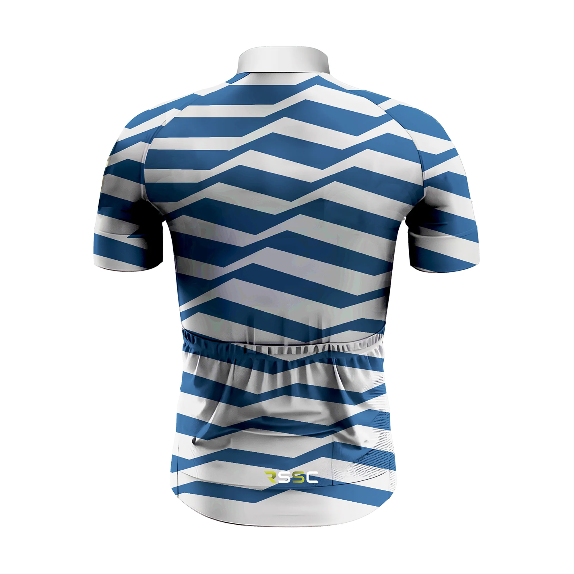 Blue Pattern Men's Cycling Kit - Image 4