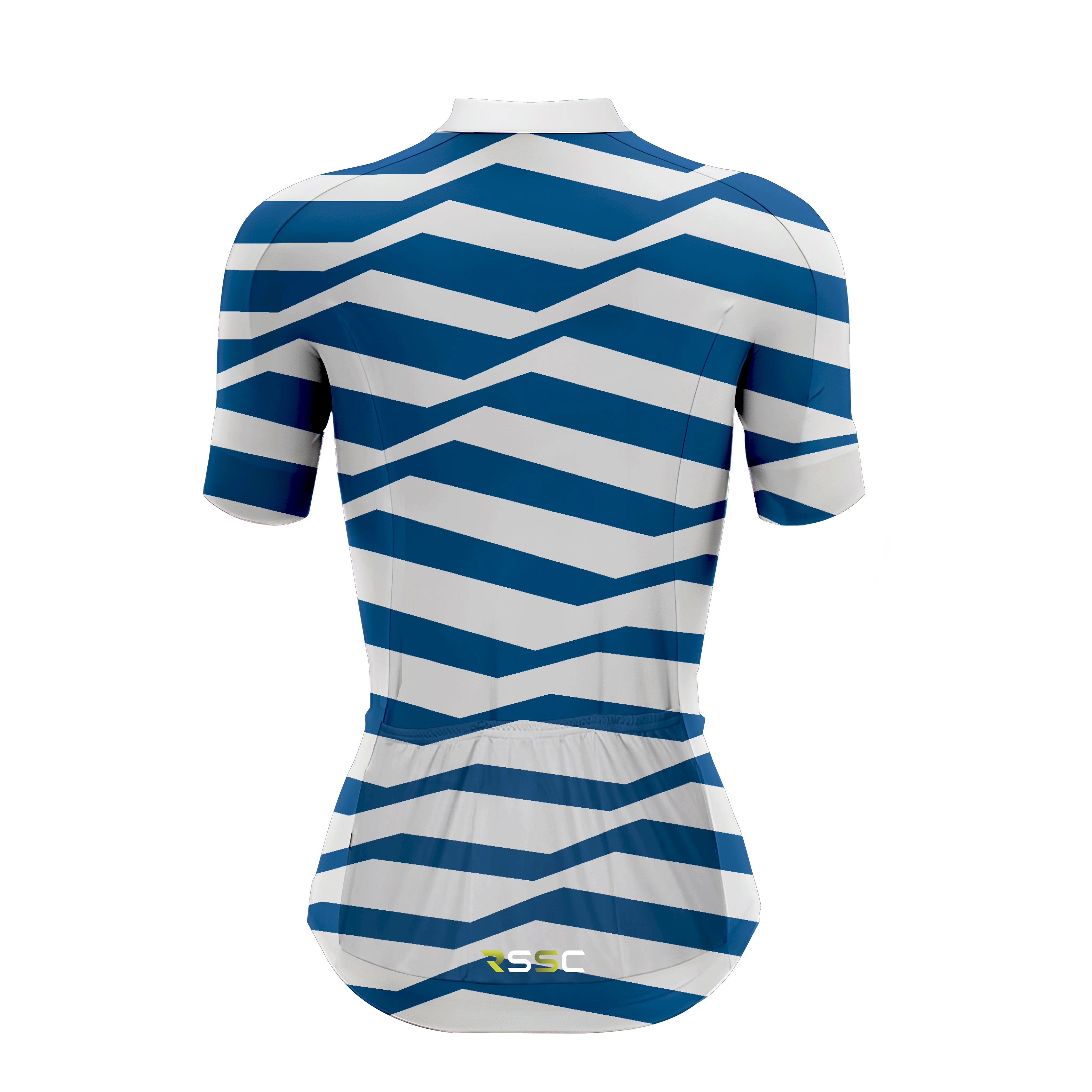 Blue Pattern Women's Short Sleeve Cycling Kit - Image 4