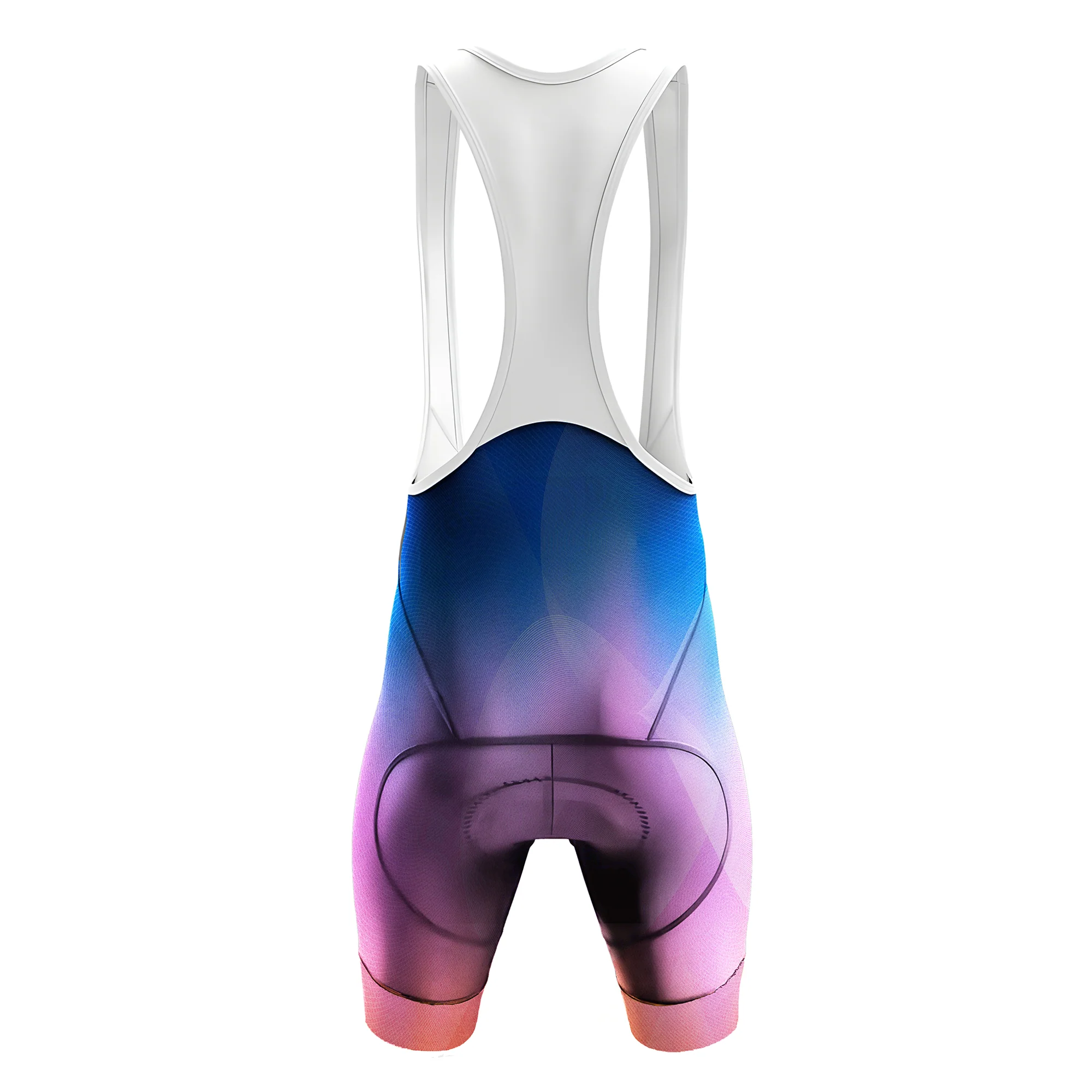 Blue Pink Orange Gradient Men's Cycling Kit - Image 6