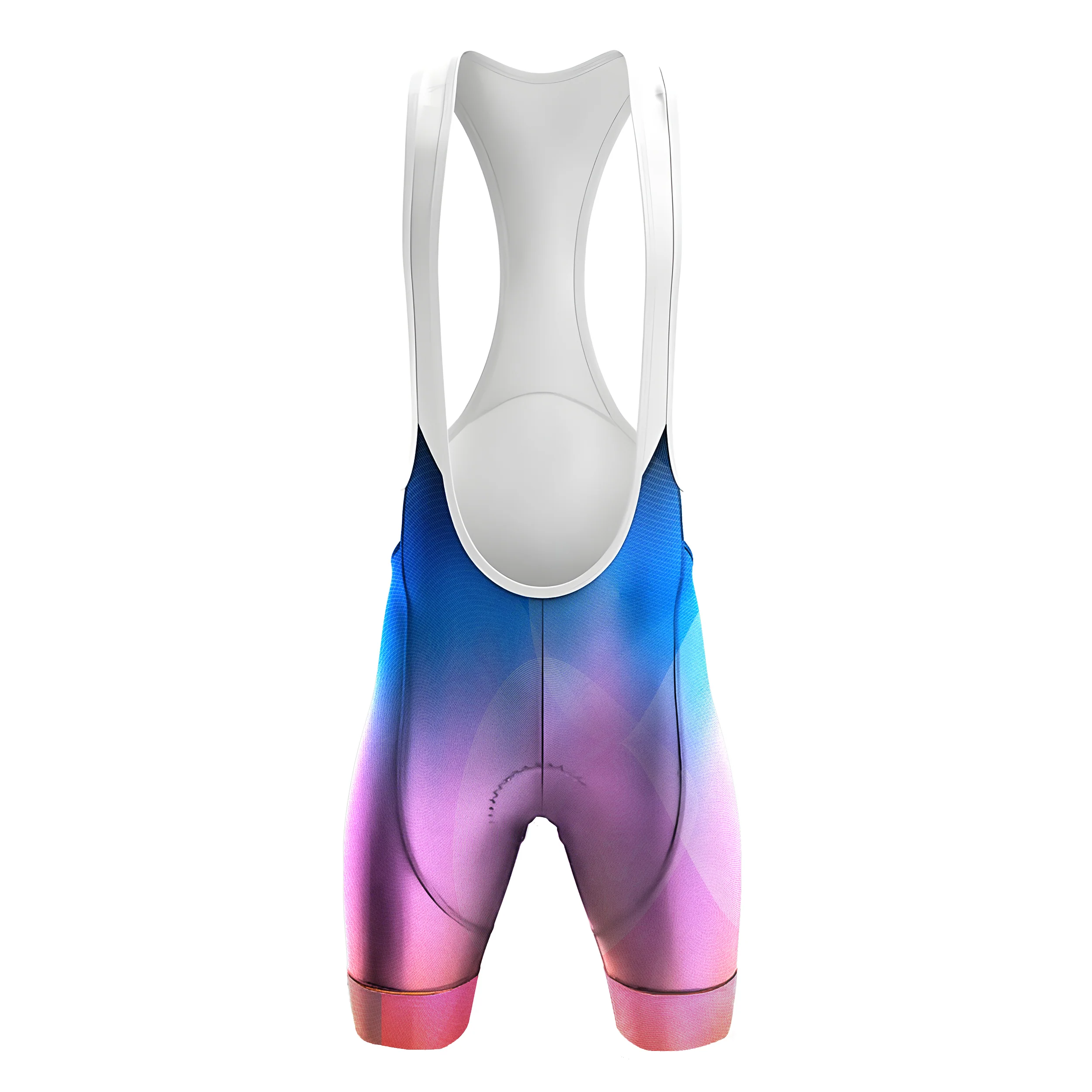 Blue Pink Orange Gradient Women's Short Sleeve Cycling Kit - Image 5