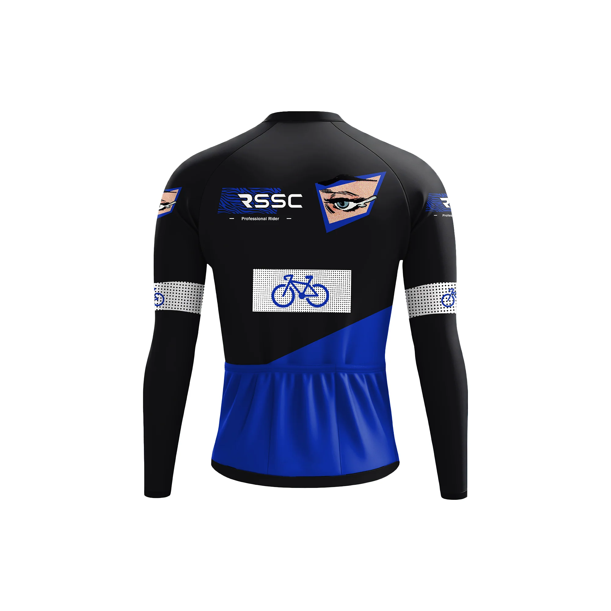 Blue Tear Men's Long Sleeve Cycling Kit - Image 4