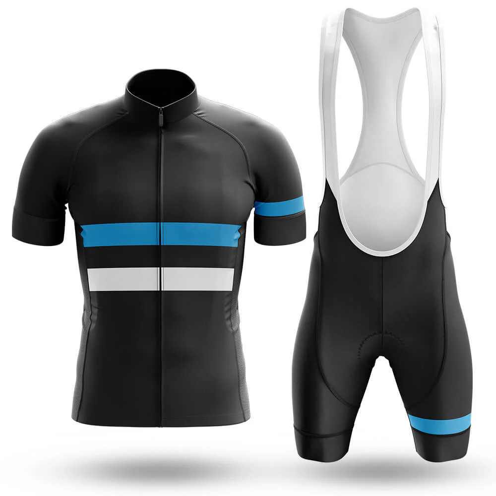 Blue White Lines Men's Cycling Kit