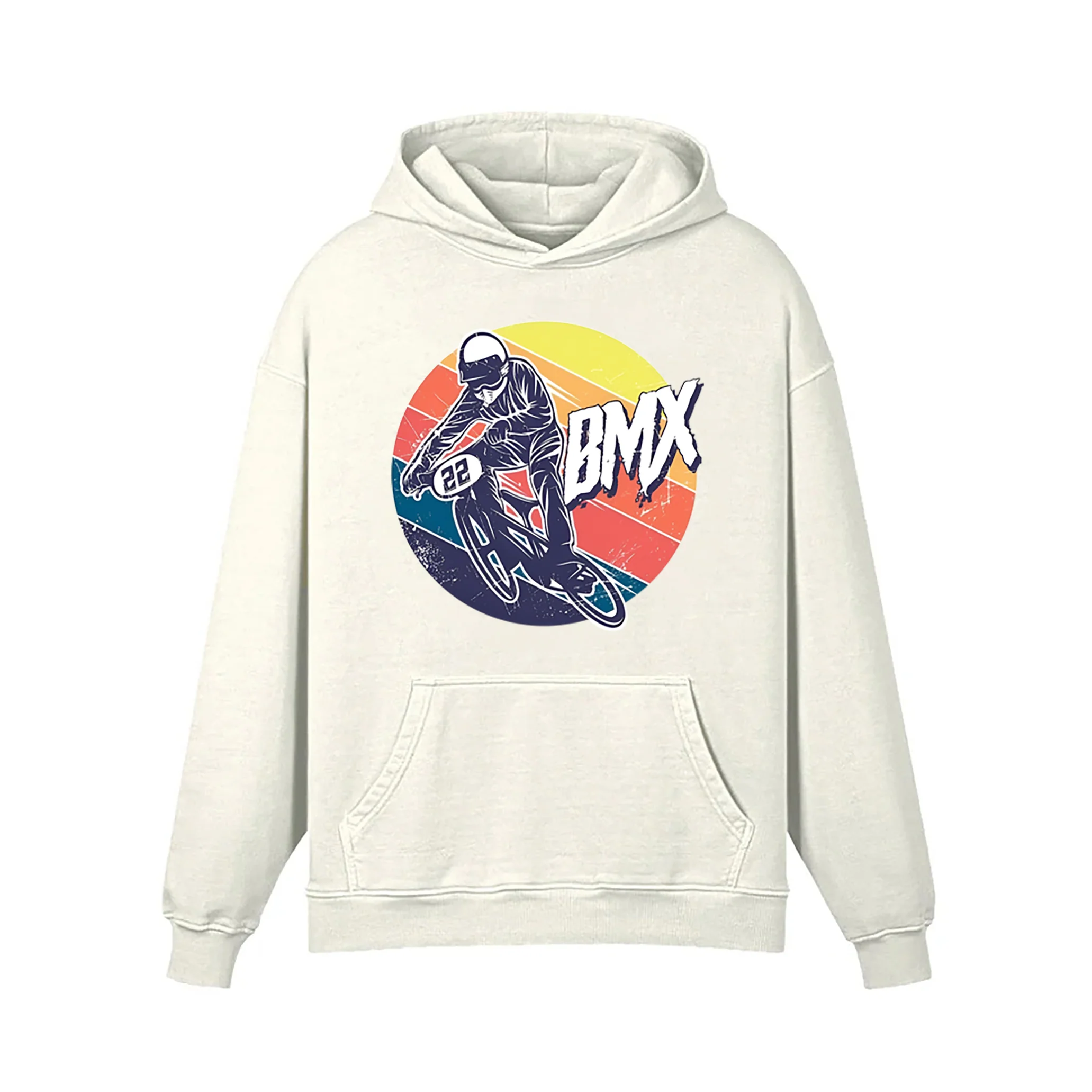 BMX Retro Graphic Illustration Hoodie