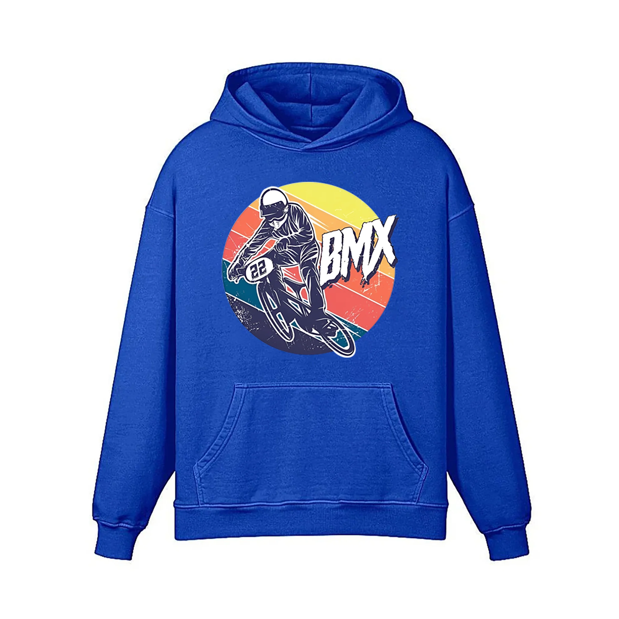 BMX Retro Graphic Illustration Hoodie - Image 2