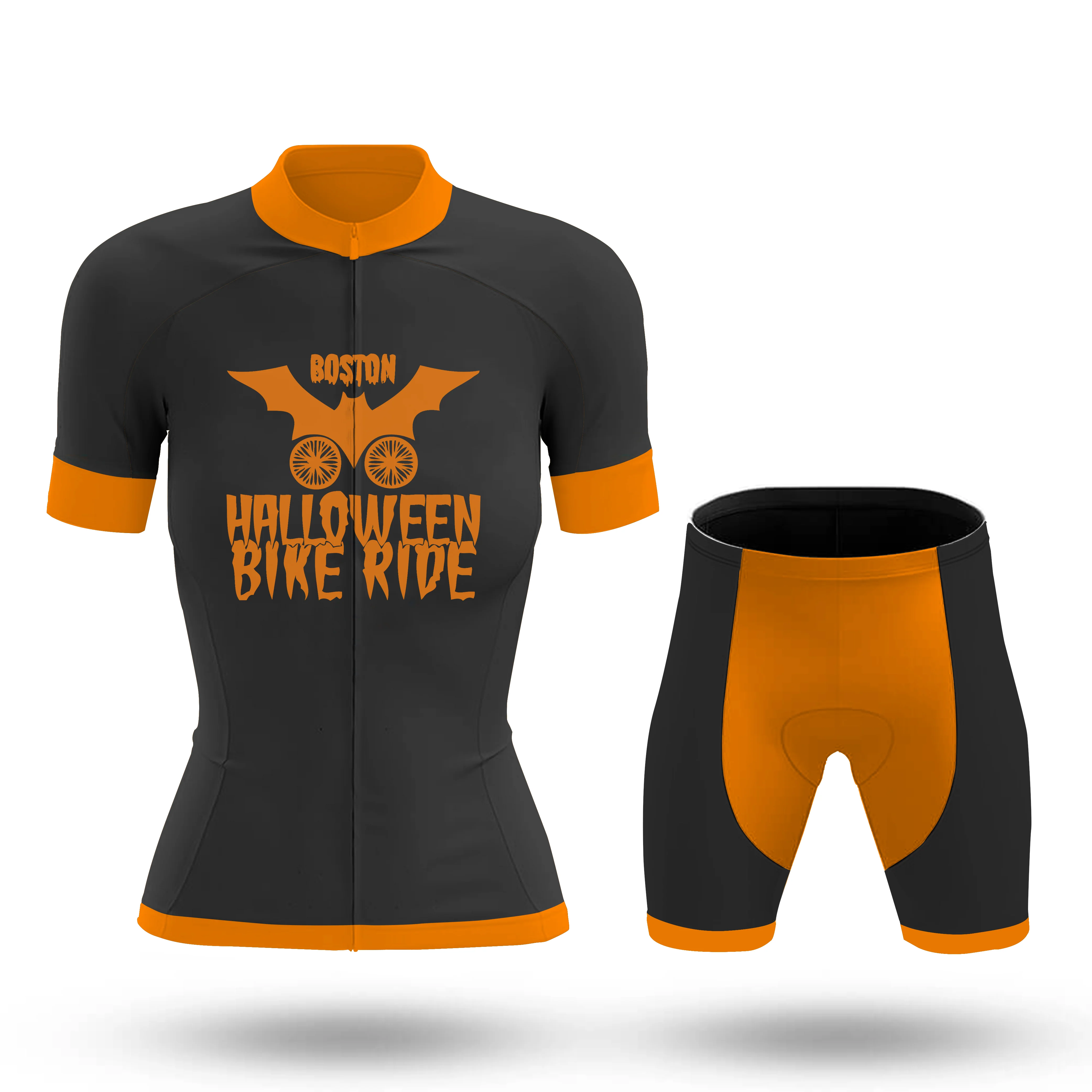 BOSTON HALLOWEEN Women's Short Sleeve Cycling Kit