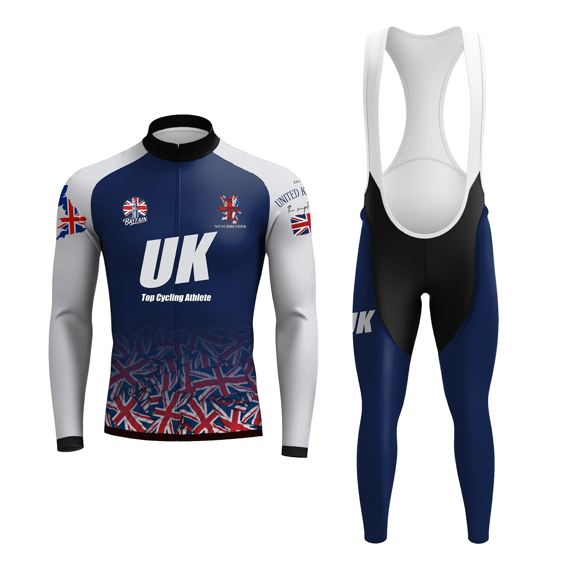 British cyclist Men's Long Sleeve Cycling Kit