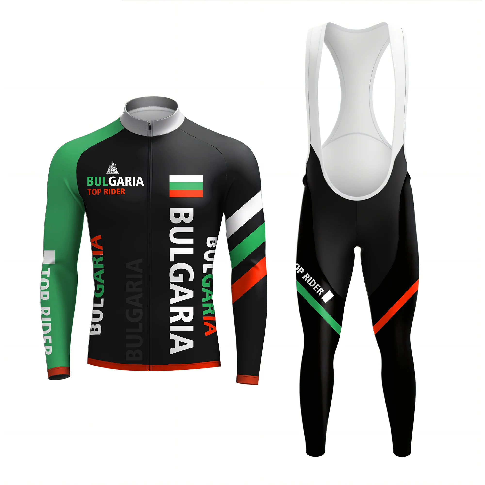 Bulgaria Top Rider Men's Long Sleeve Cycling Kit